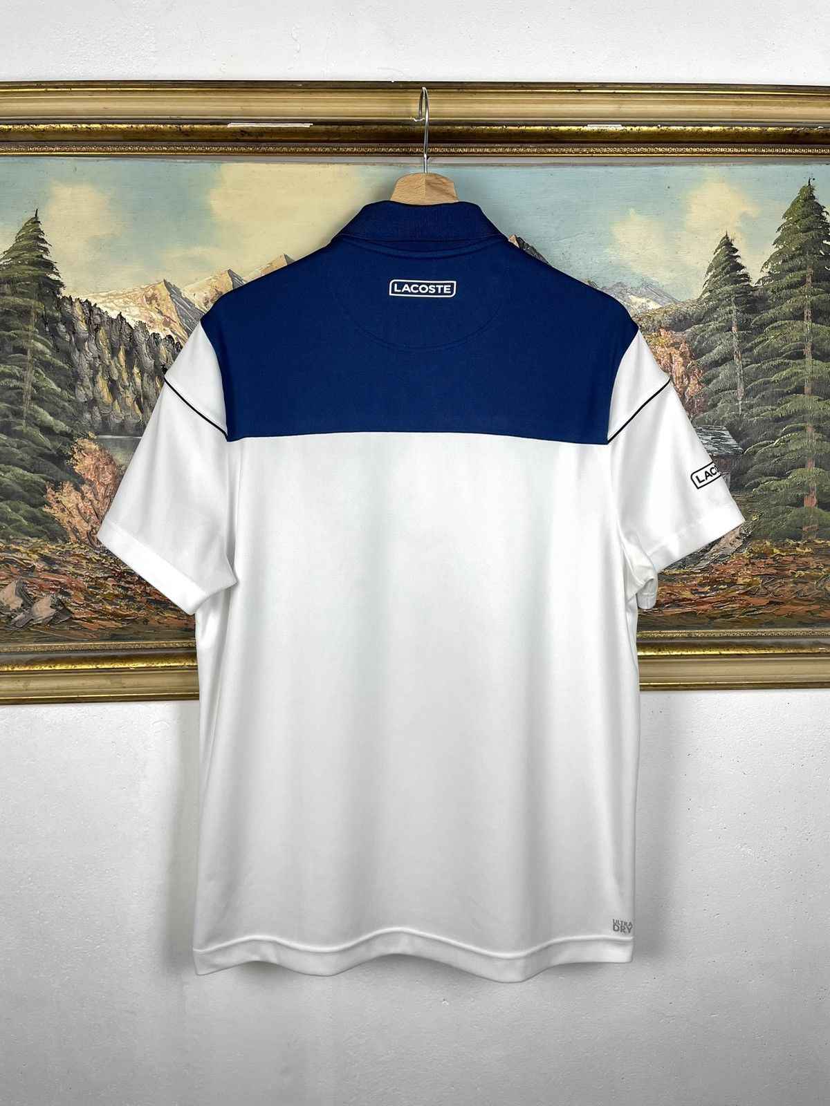 Lacoste Lacoste Novak Djokovic White T-shirt Polo Tennis Sportswear Size US L / EU 52-54 / 3 - 6 Thumbnail