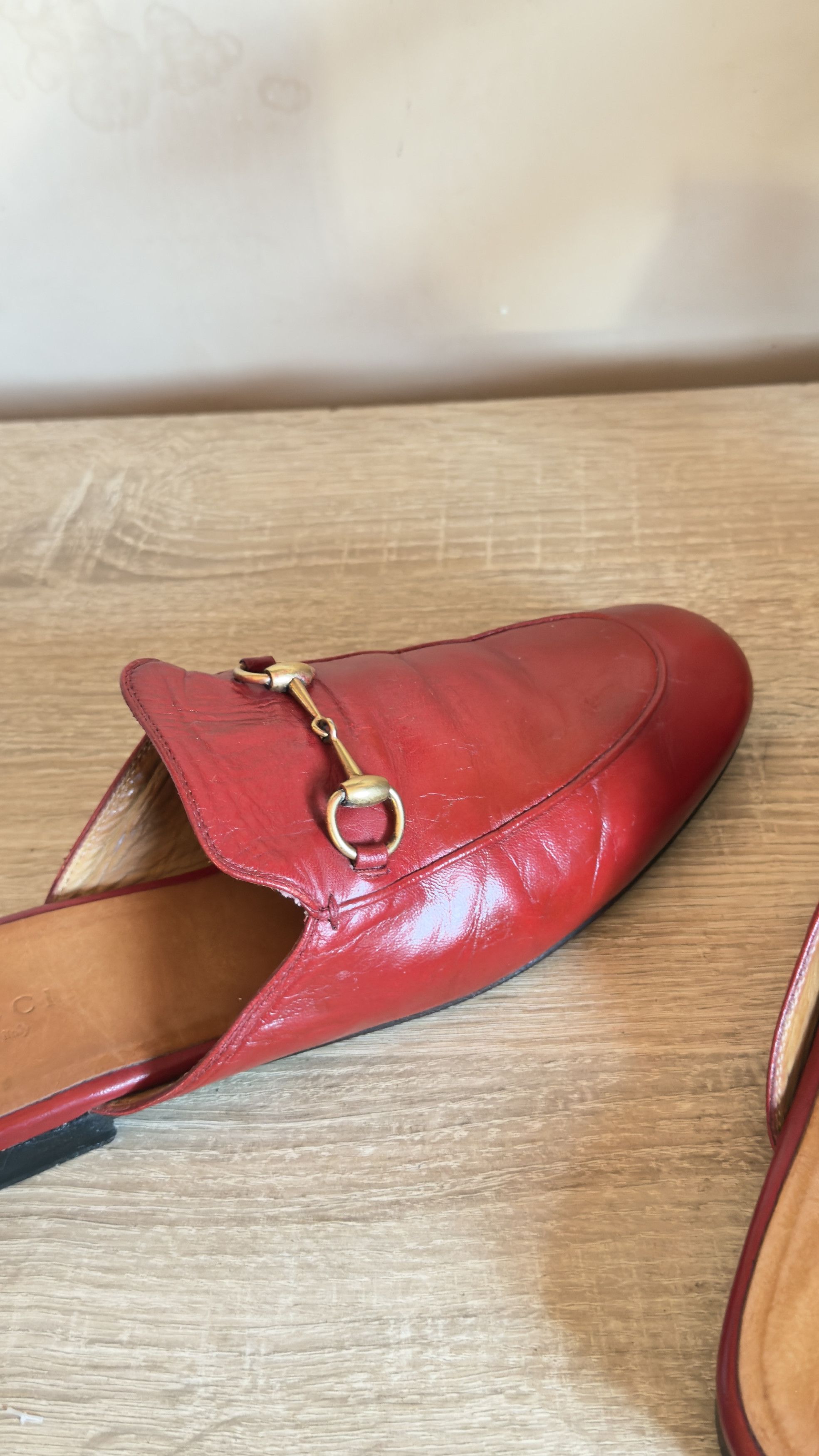 Gucci 🔥 Gucci clogs princetown horse red leather size 8 Us 38 eu Size US 8 / IT 38 - 2 Thumbnail