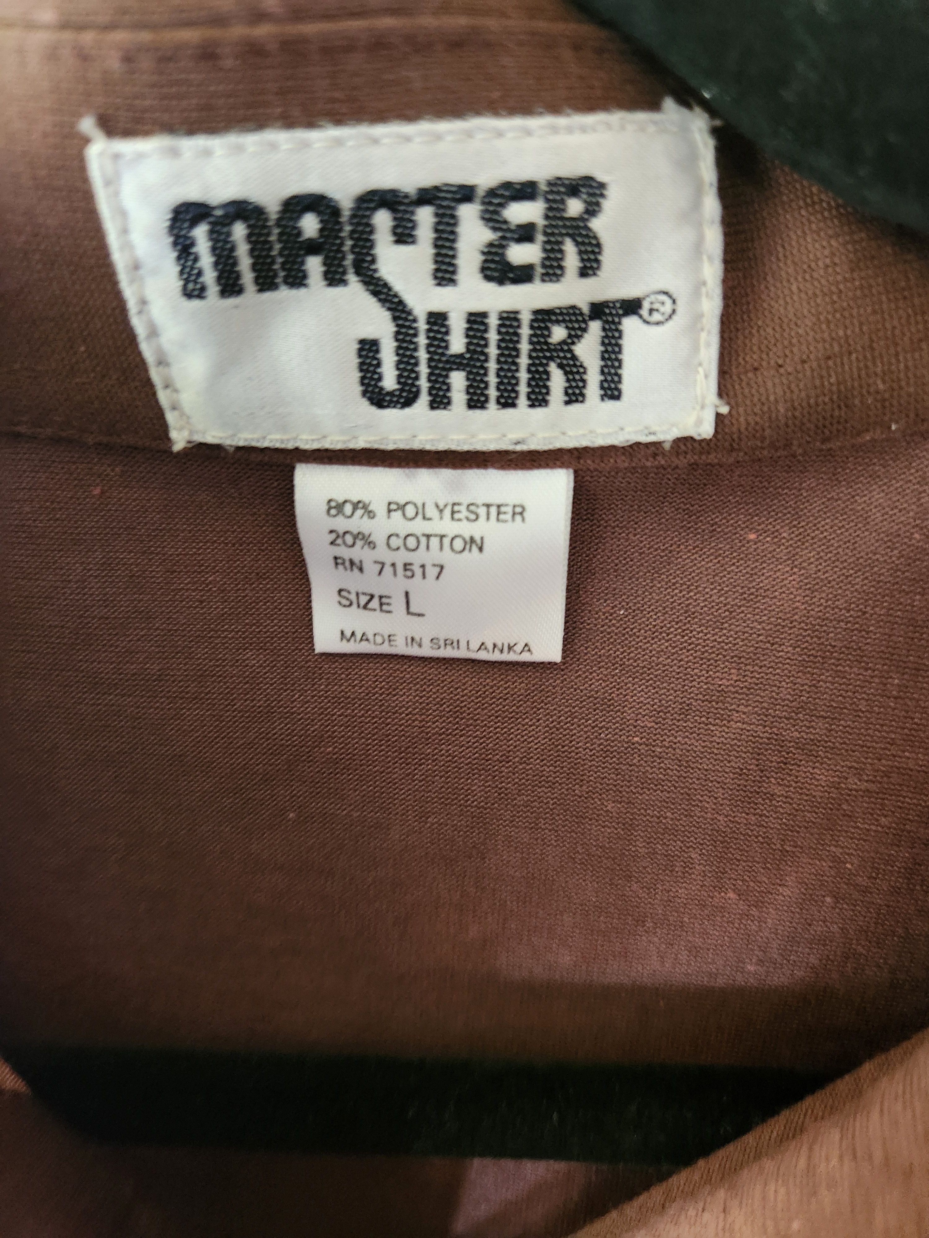 Vintage Vintage 70's Master Shirt Men's Short Sleeve Polo Shirt Size US L / EU 52-54 / 3 - 3 Thumbnail