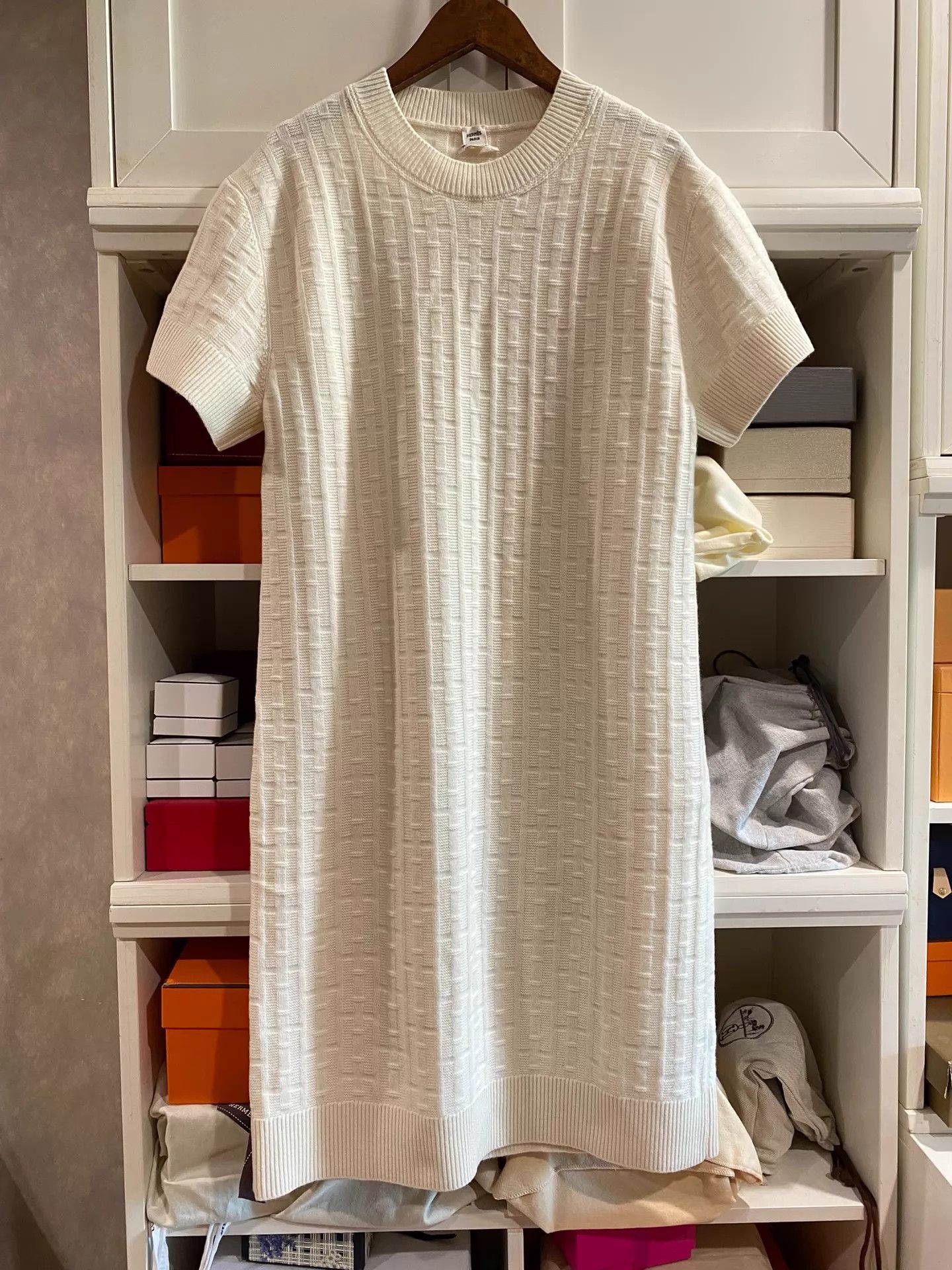 Hermes Hermes Women's Wool H Logo Embossed Dress 36 Size XS / US 0-2 / IT 36-38 - 1 Thumbnail