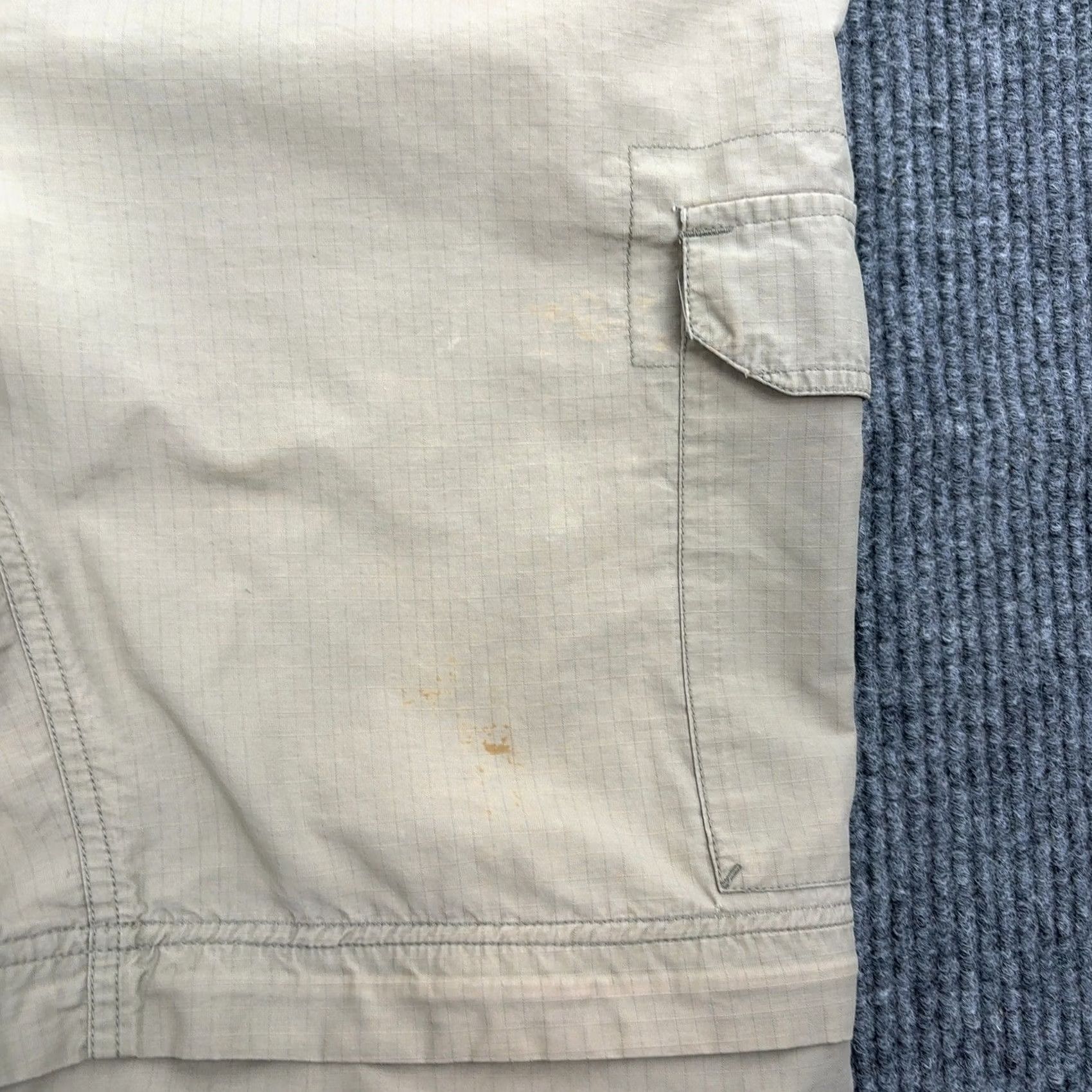 Vintage Columbia Cargo Pants Mens L Tan Cotton Nylon Ripstop Convertible Hiking Outdoor Size US 38 / EU 54 - 3 Thumbnail