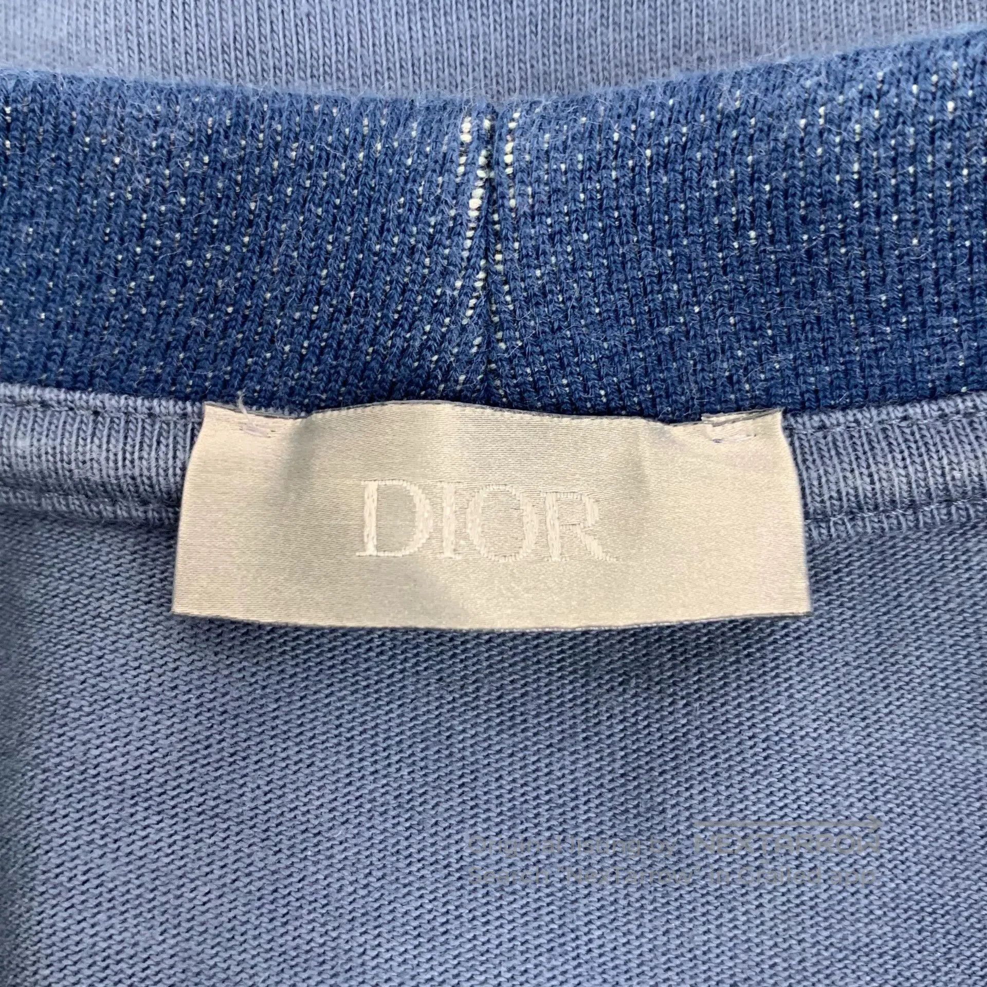 Dior dior blue pocket logo embroidered t-shirt. Size US S / EU 44-46 / 1 - 6 Thumbnail