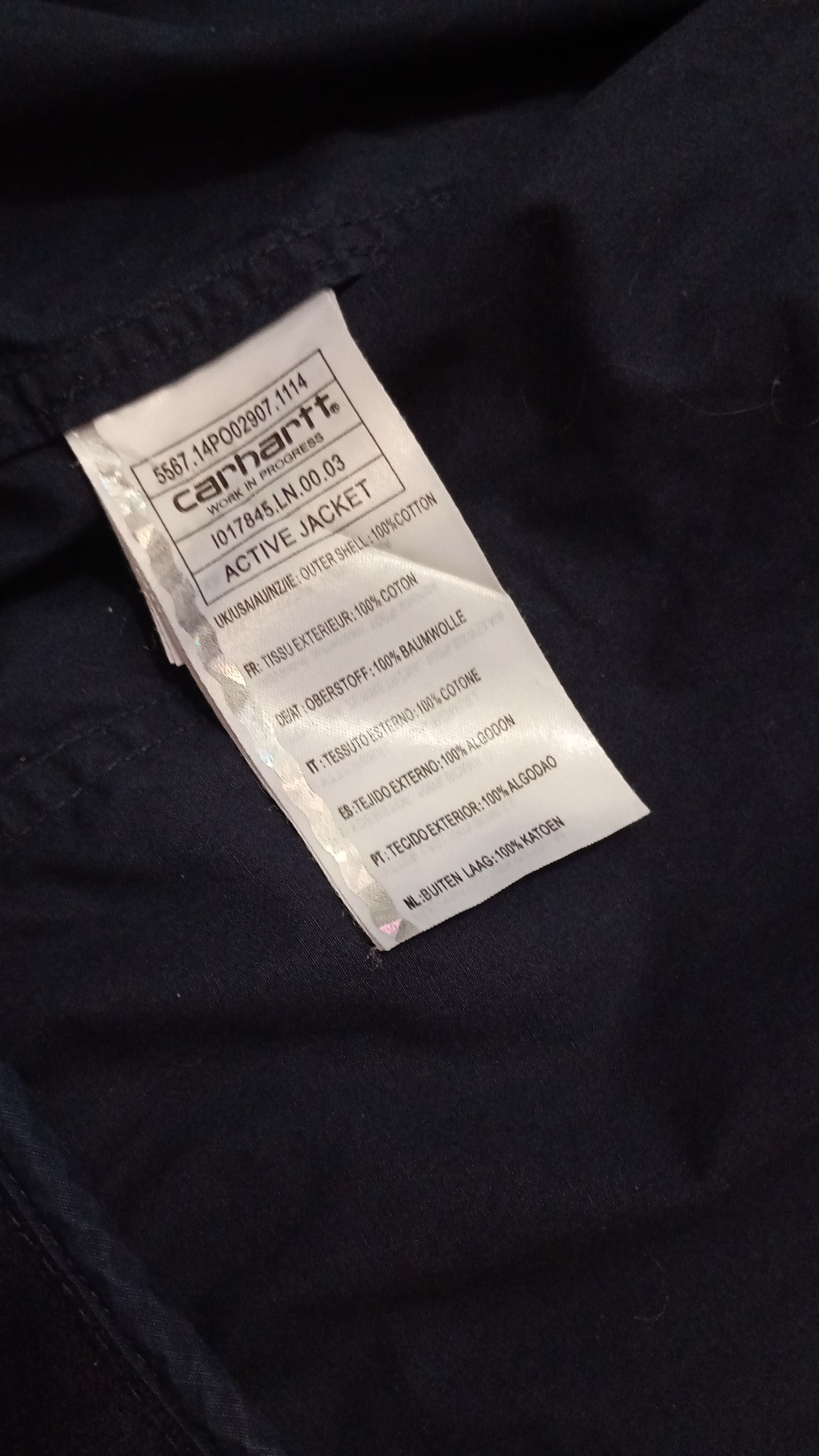 Carhartt Carhartt Active Jacket light jacket Size US L / EU 52-54 / 3 - 6 Thumbnail