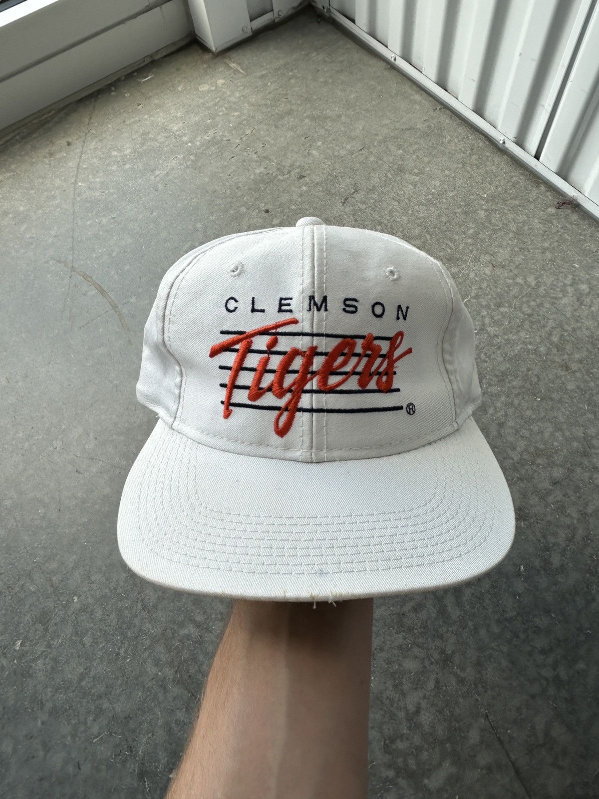 Vintage Vintage 90s Clemson Tigers SnapBack Hat Youngan Size ONE SIZE - 1 Thumbnail
