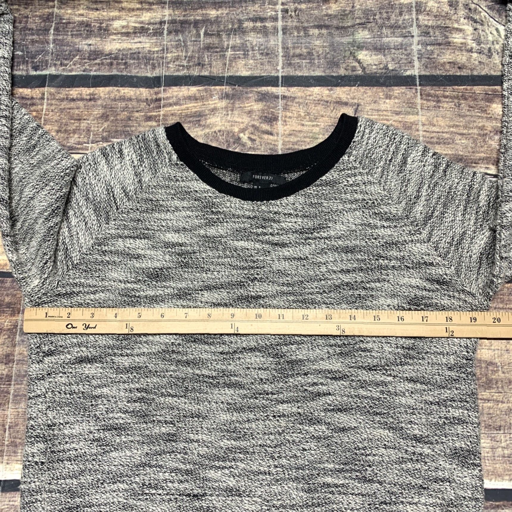 Forever 21 FOREVER 21 Sweater Pullover Size Small Black White Gray Casual Lightweight Size S / US 4 / IT 40 - 4 Thumbnail