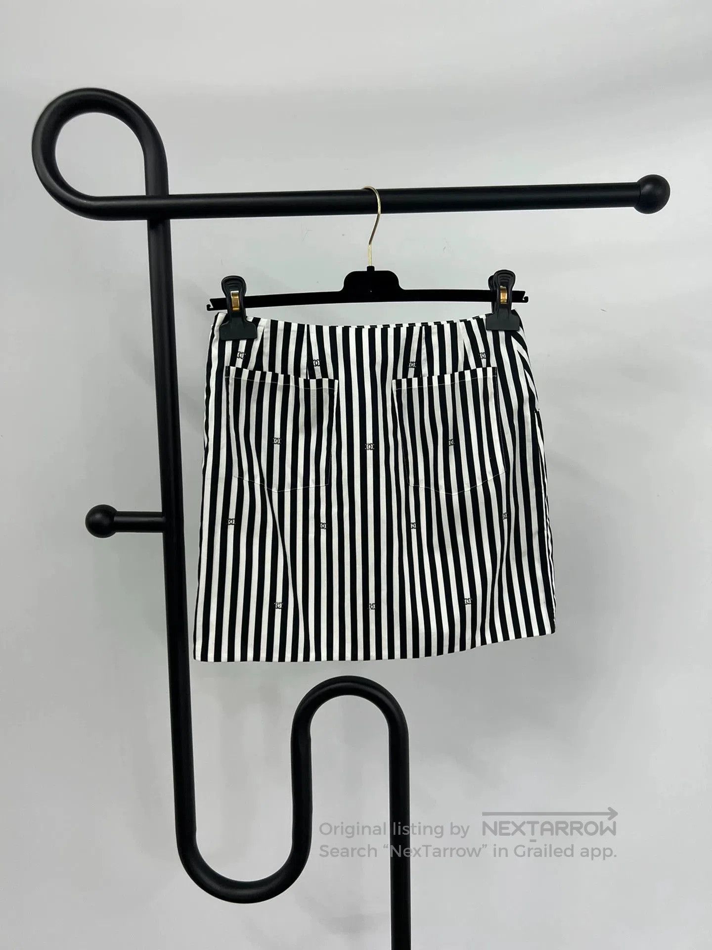 Chanel Chanel 24M Stripe CC Crystal Skirt. Size 24" / US 00 / IT 34 - 2 Thumbnail
