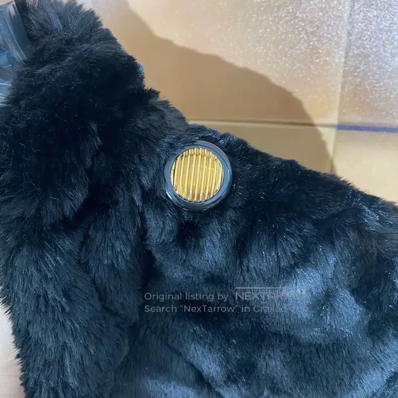 Balenciaga Balenciaga Black Lining Embroidered Logo Full Print Fur Co Size XXS / US 00 / IT 34 - 4 Thumbnail