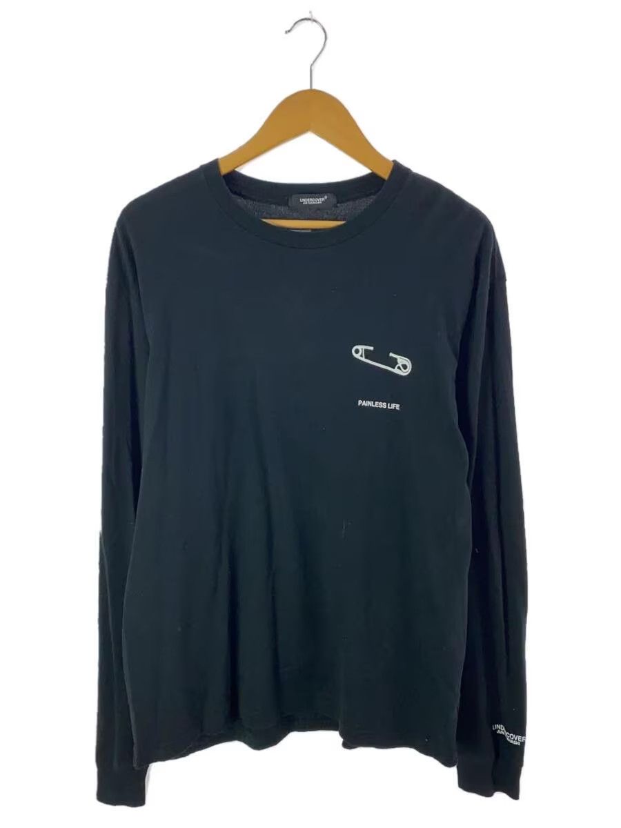 image of Undercover "painless Life" Safety Pin Bear Long Sleeve Tee in Black, Men's (Size XL)