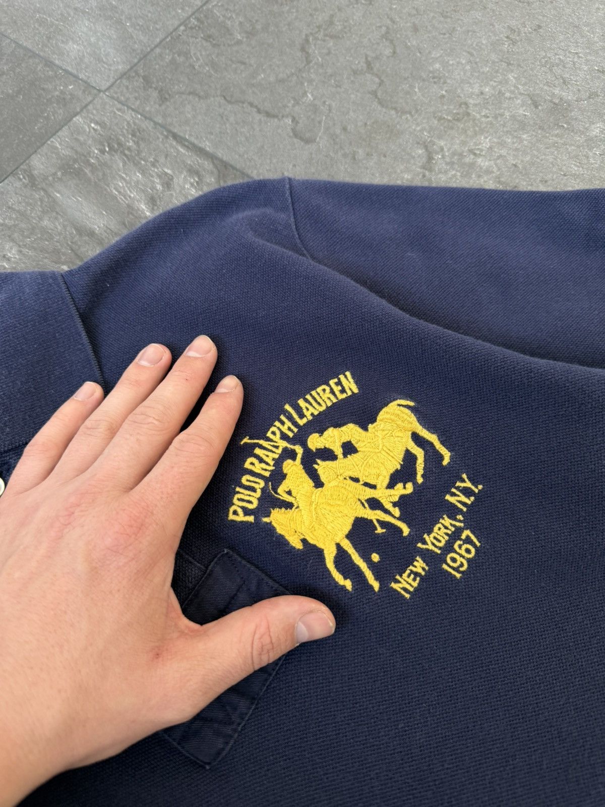 Polo Ralph Lauren × Vintage Vintage polo Ralph Lauren pools tee shirt big pony Size US M / EU 48-50 / 2 - 5 Thumbnail