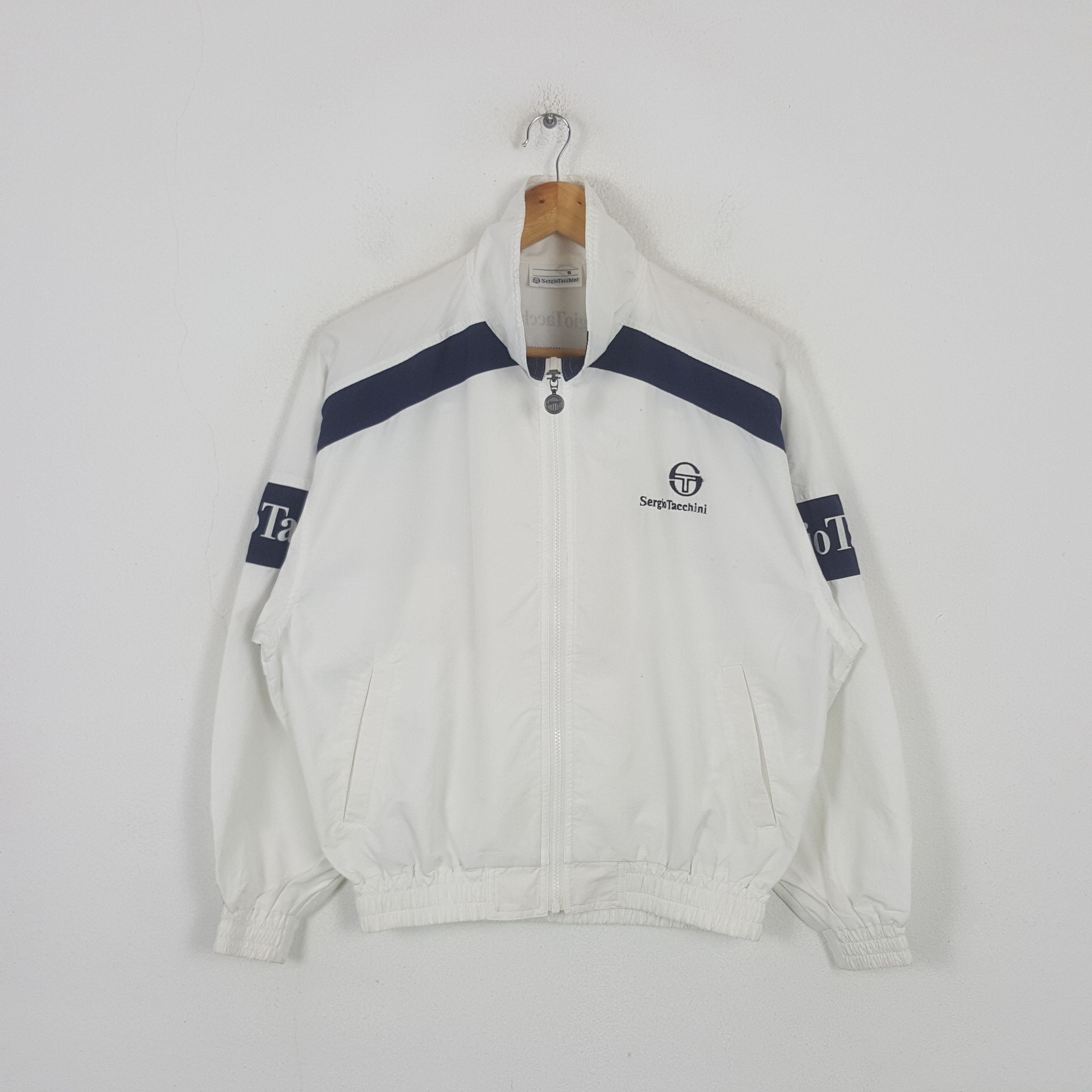 Sergio Tacchini Vintage Sergio Tacchini Tennis Sport Windbreaker Jacket RR12 Size US L / EU 52-54 / 3 - 1 Thumbnail