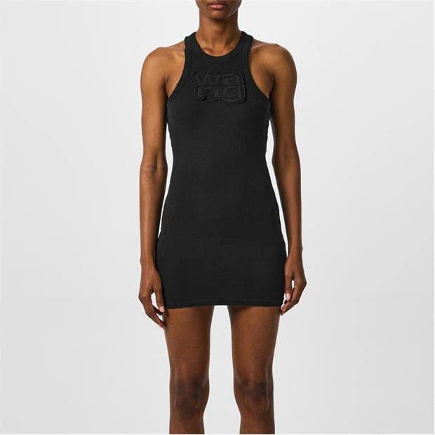 Alexander Wang o1g2r1mq0824 Distress Mini Dress in Black Size S / US 4 / IT 40 - 3 Thumbnail