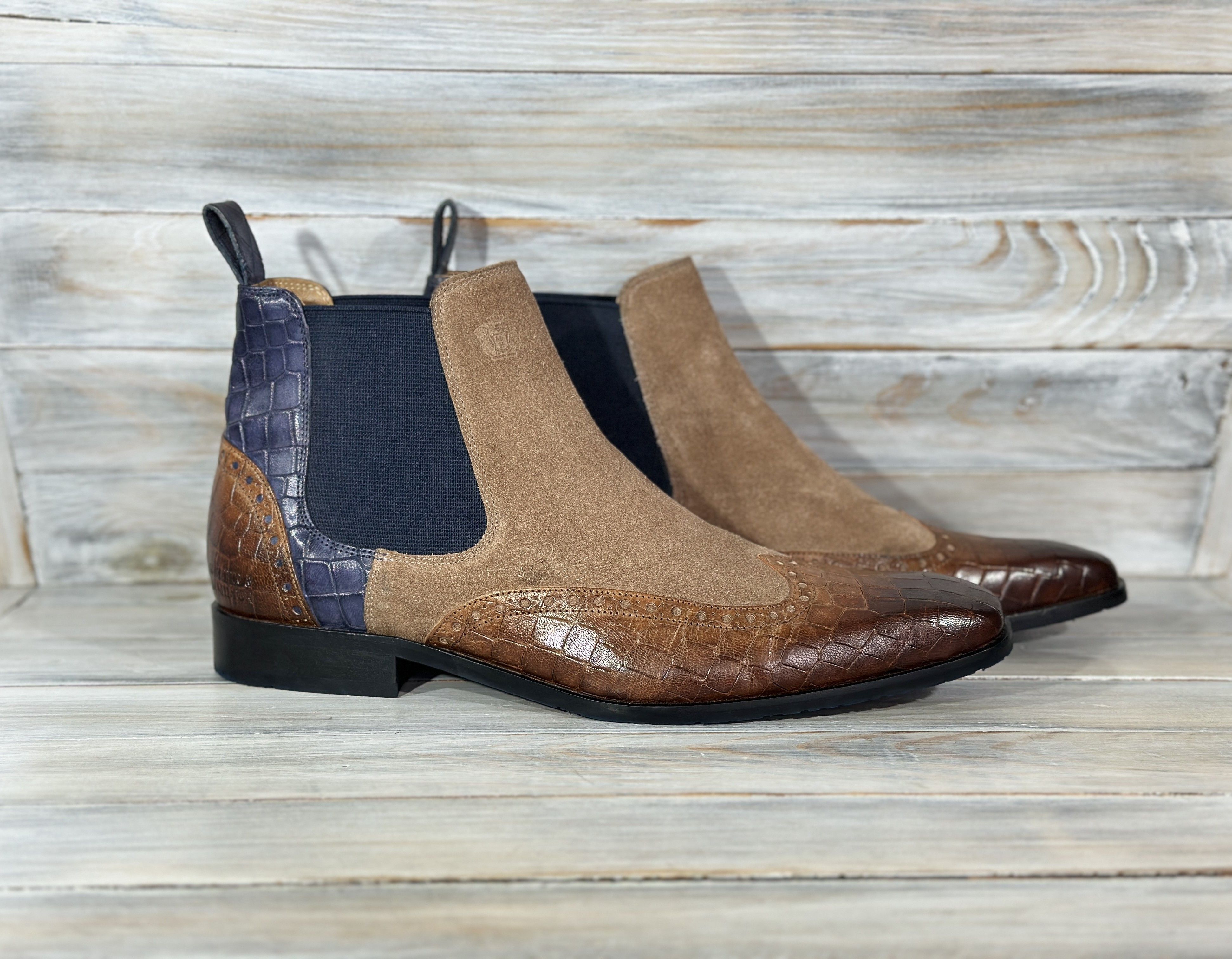 Melvin & Hamilton MELVIN & HAMILTON Rico 12 Chelsea Leather Boots Luxury Brand Size US 11.5 / EU 44-45 - 15 Thumbnail