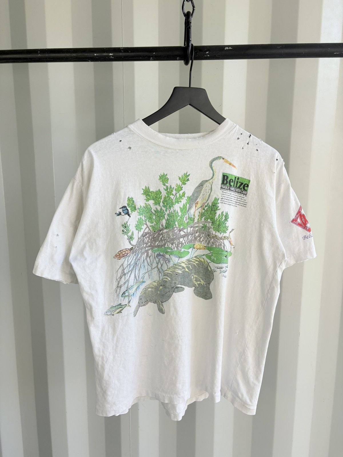 Vintage Thrashed Belize Mangroves Distressed Sun Faded ERD GRUNGE Size US L / EU 52-54 / 3 - 2 Thumbnail