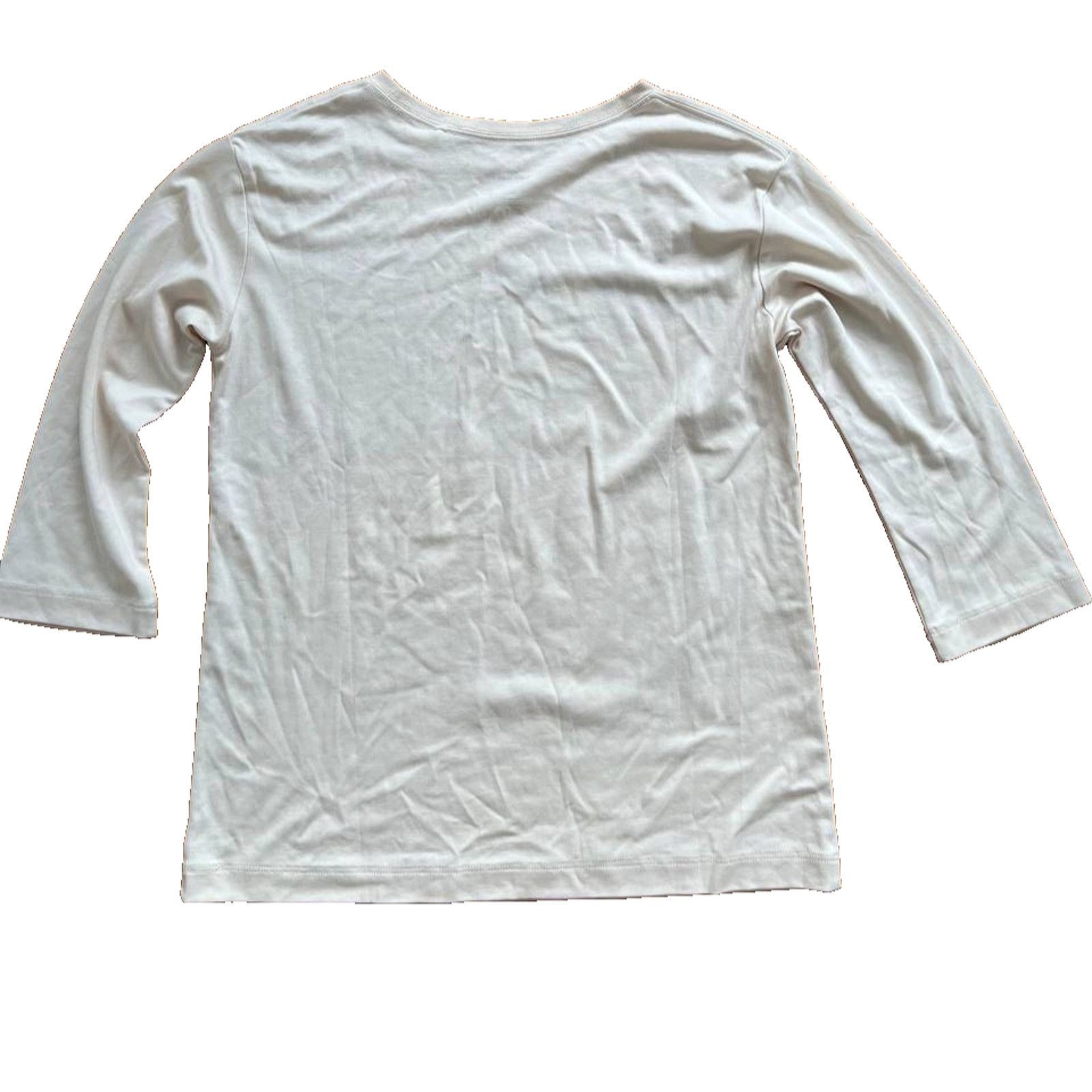 Denime M.M.Lafleur Blouse Women's Pima Cotton Top White XS A000957 Size XS / US 0-2 / IT 36-38 - 3 Thumbnail