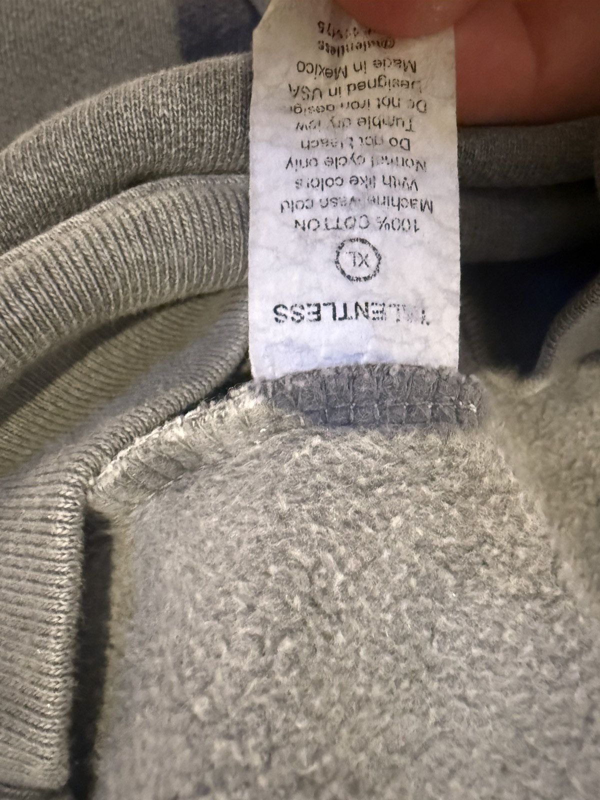 Talentless Talentless Grey Quarter Zip Heavy Hoodie Jacket Size XL Size US XL / EU 56 / 4 - 5 Thumbnail