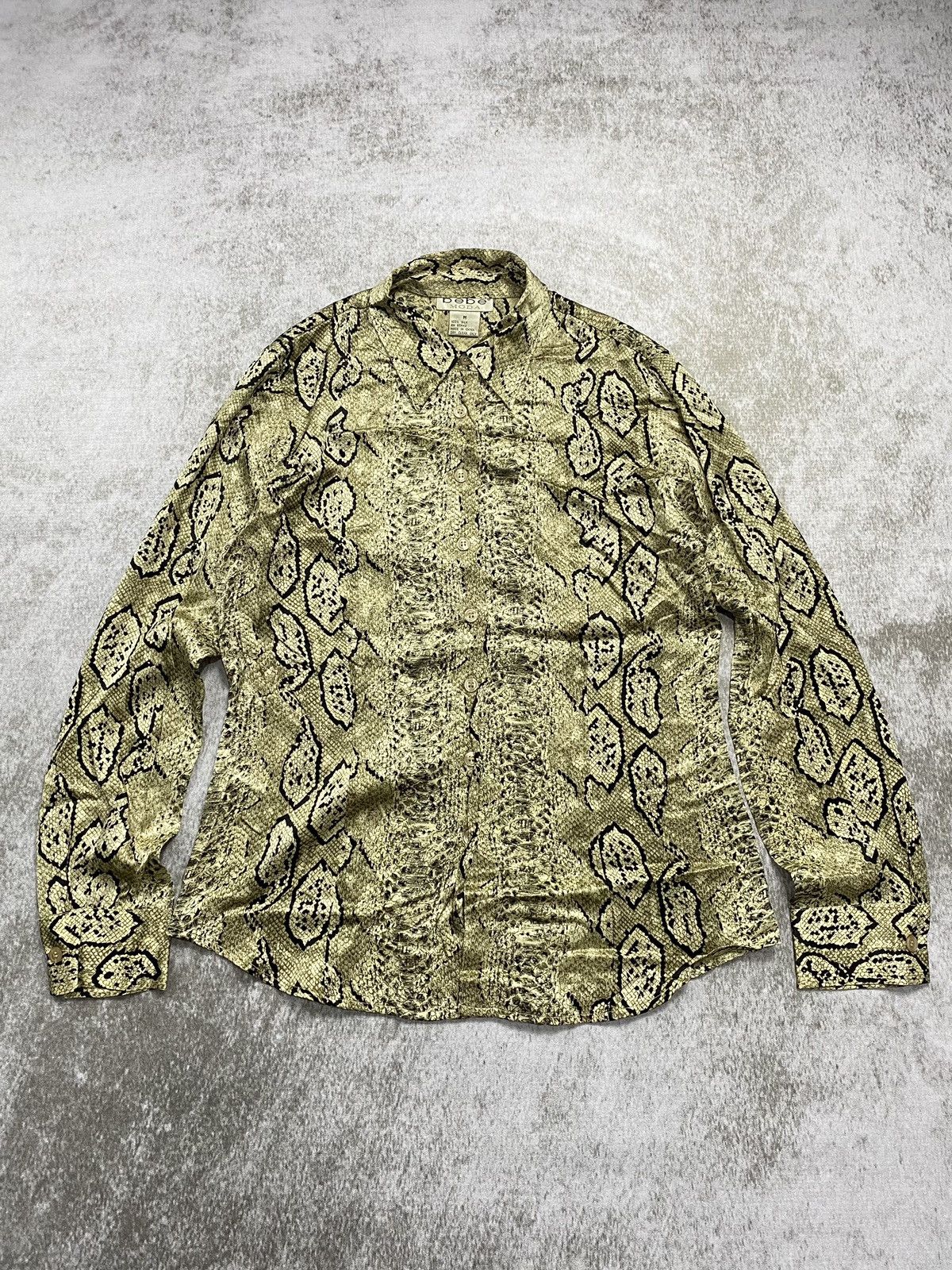 Japanese Brand 2000s slik bebe snakeskin shirt Size US M / EU 48-50 / 2 - 1 Thumbnail