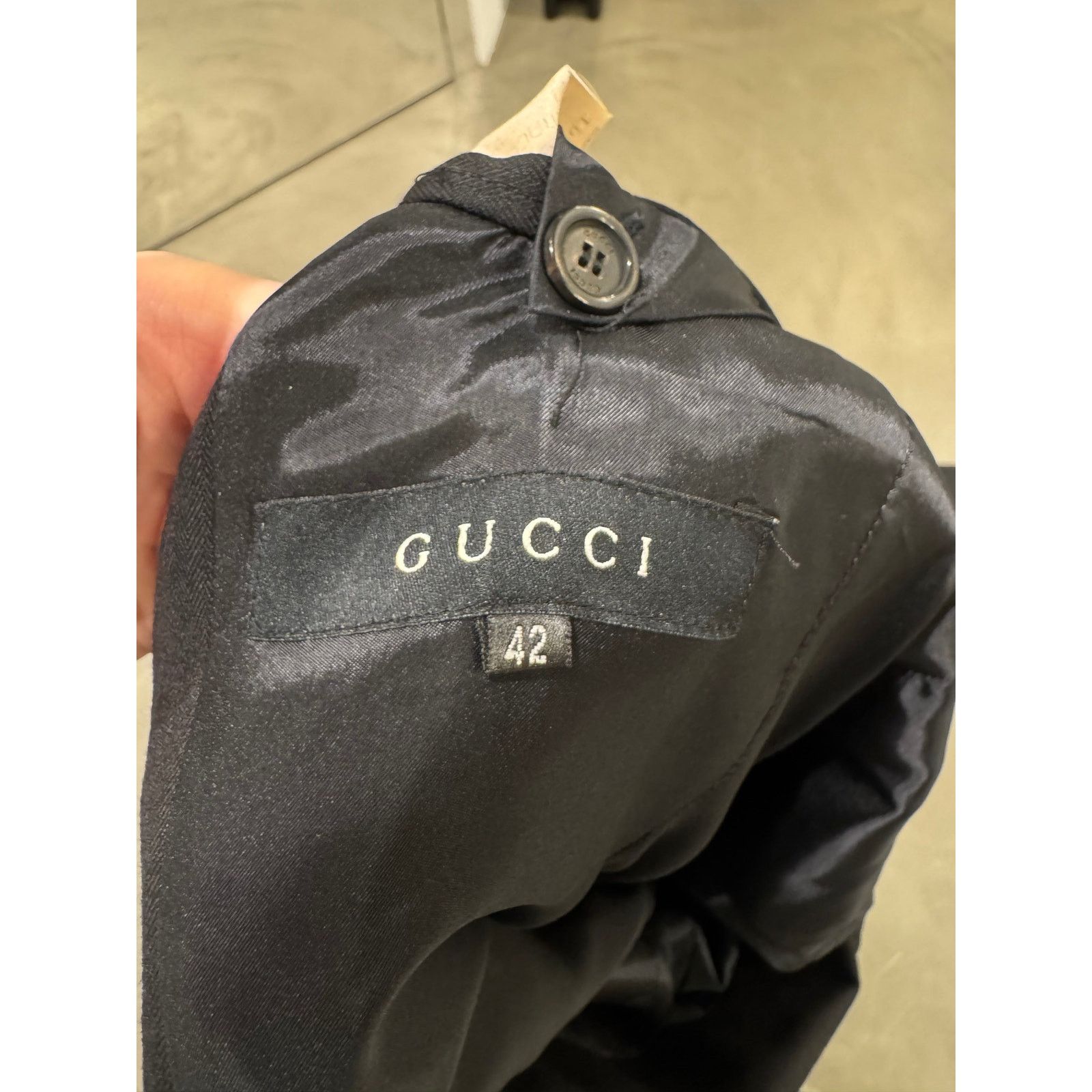 Gucci A/W2002 Gucci by Tom Ford blazer and skirt set leather cord Size 28" / US 6 / IT 42 - 8 Thumbnail