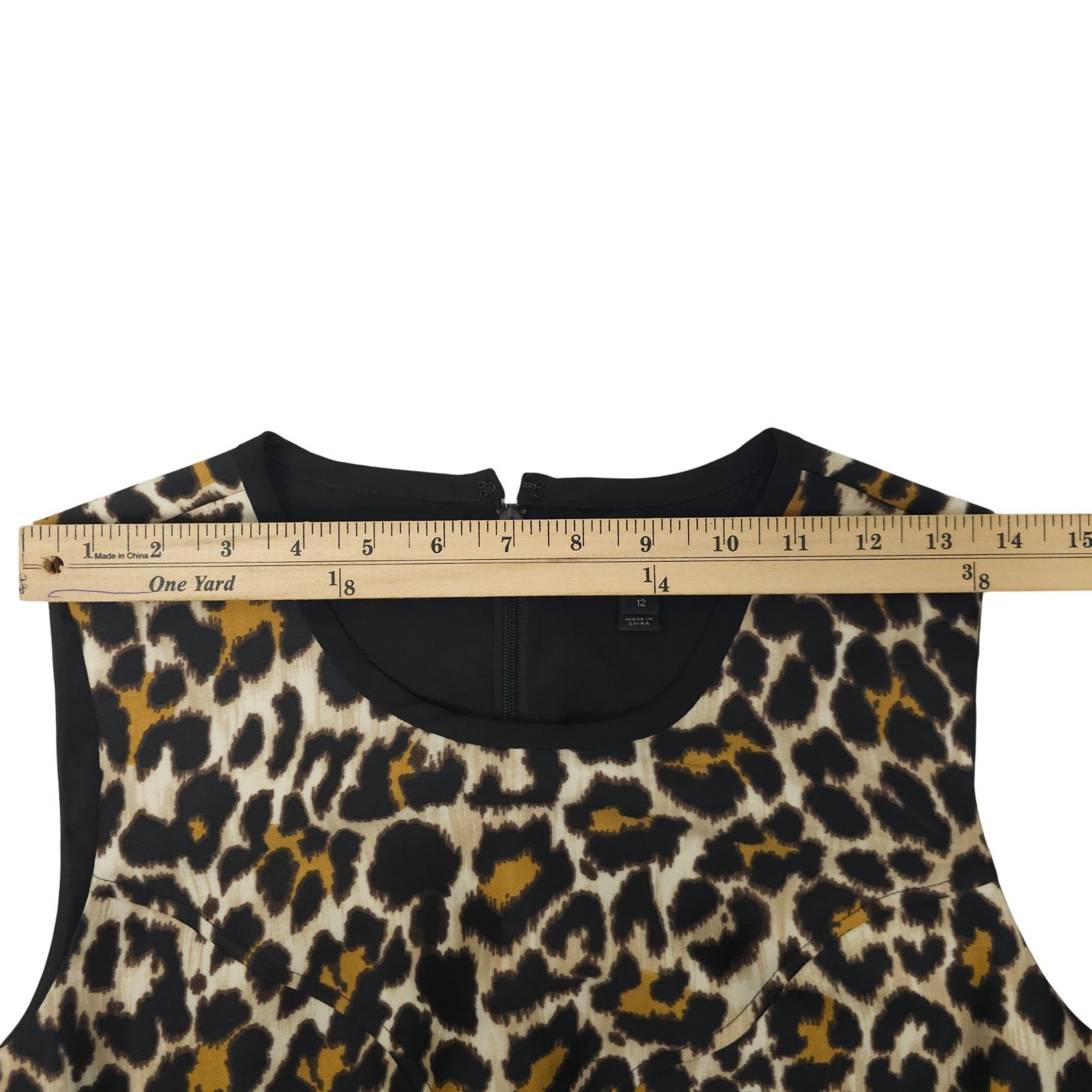 J.Crew J.Crew Leopard Print Shift Dress Size 12 A-line Back Zip Size XL / US 12-14 / IT 48-50 - 4 Thumbnail