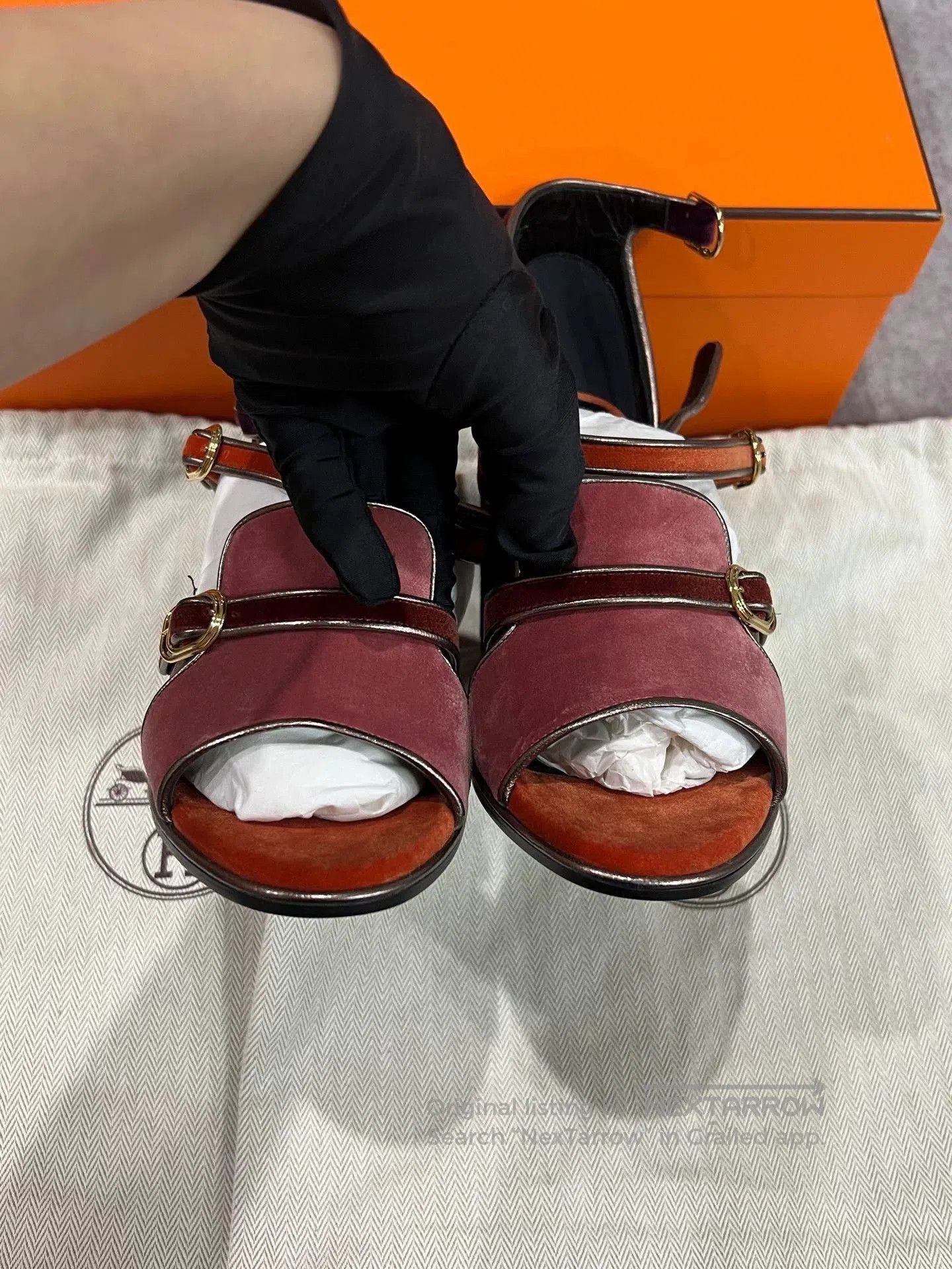 Hermes Hermes Block Heel Sandals. Size US 5 / IT 35 - 4 Thumbnail