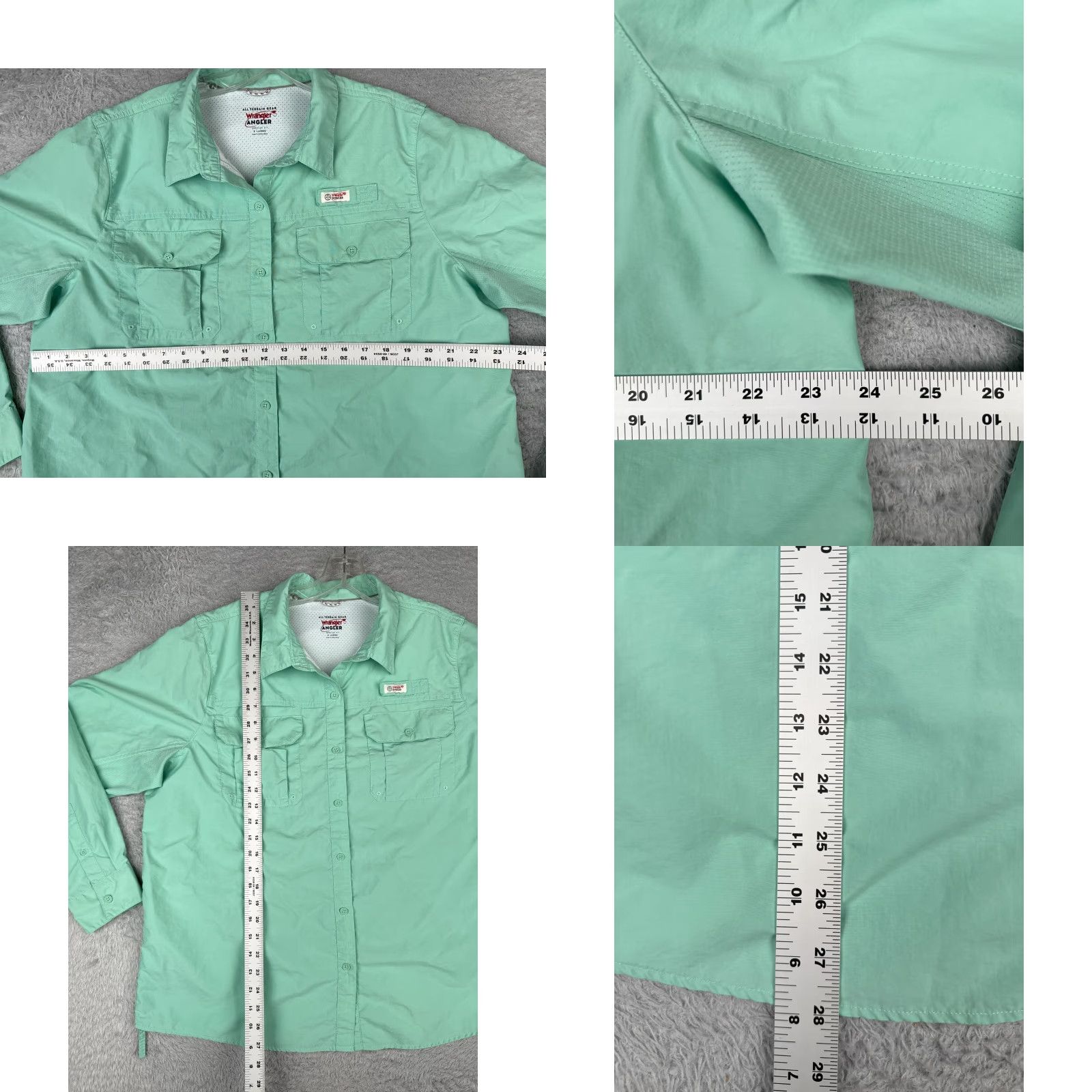 Wrangler VINTAGE Wrangler Shirt Men Extra Large Green Button-Up Long Sleeve Fishing Angler Outdoor Shirt Size US XL / EU 56 / 4 - 8 Thumbnail