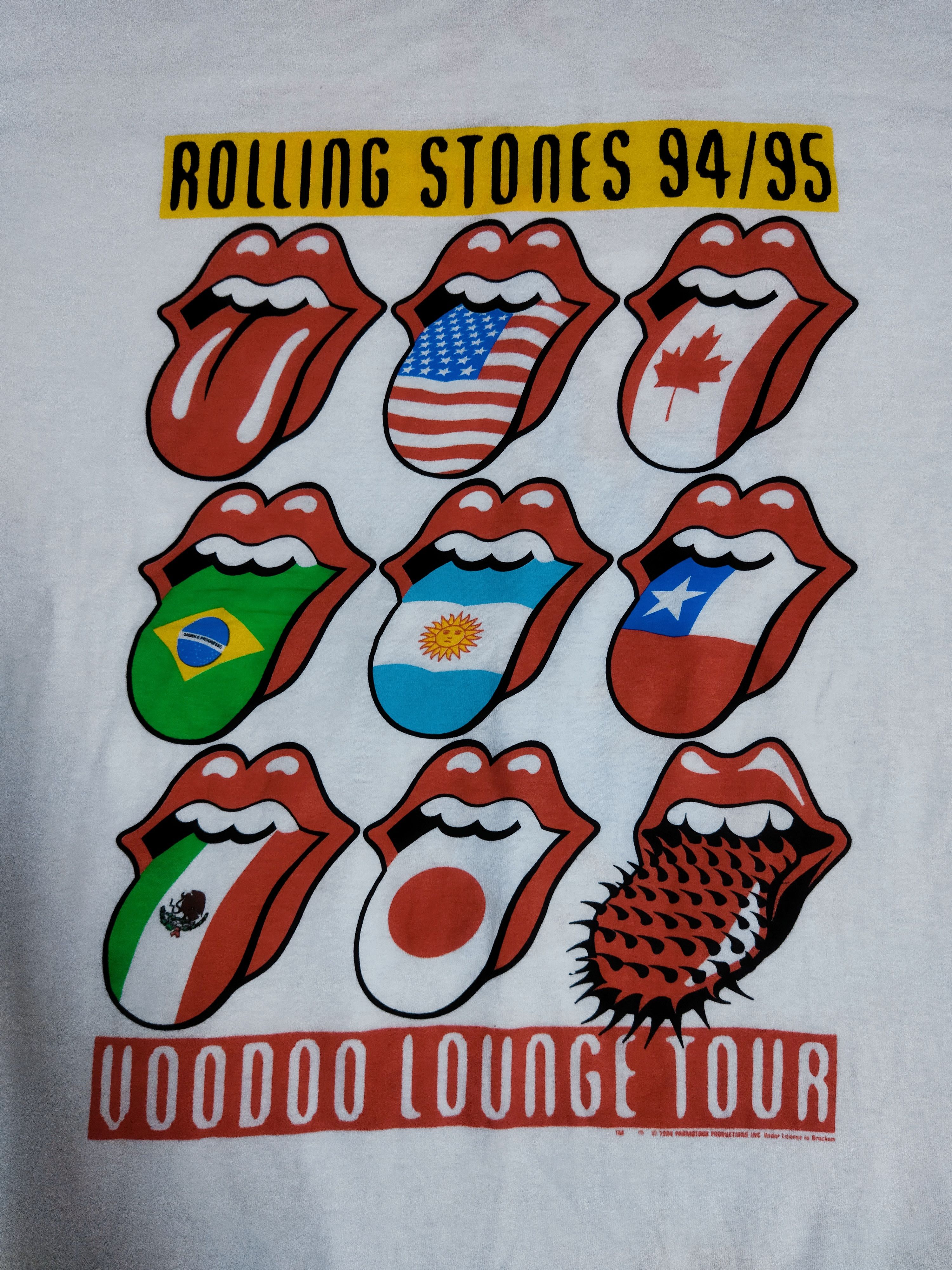 Band Tees Vintage 1994 The Rolling Stones Voodoo Lounge Tour Tee Size US XL / EU 56 / 4 - 3 Thumbnail