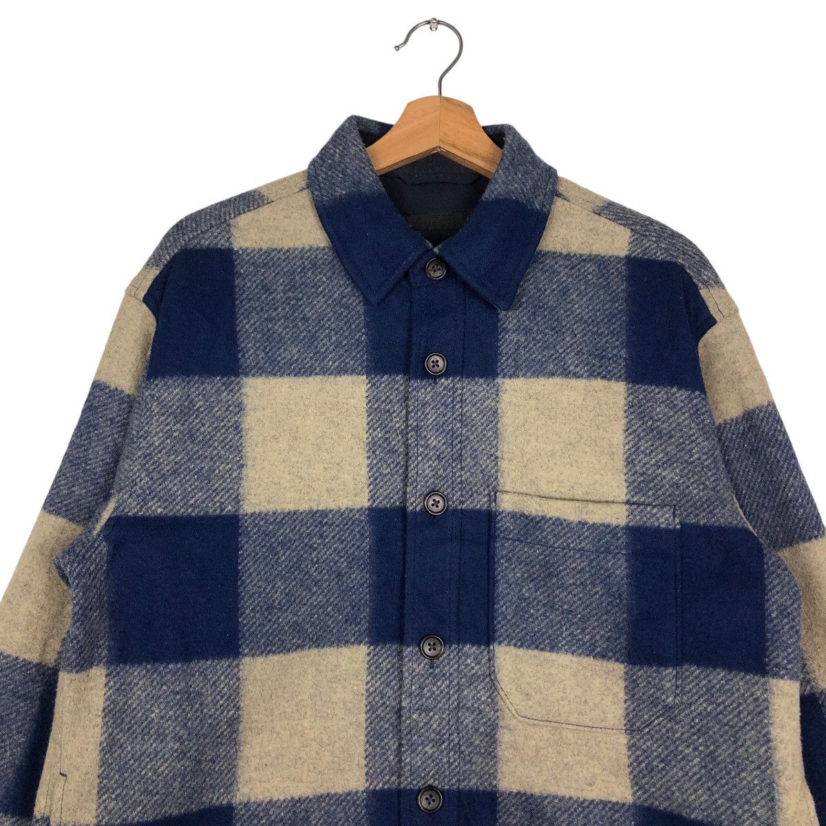 Japanese Brand 🔥Vintage Wool Flannel Jacket Tartan Uniqlo Issey Miyake Size US M / EU 48-50 / 2 - 3 Thumbnail