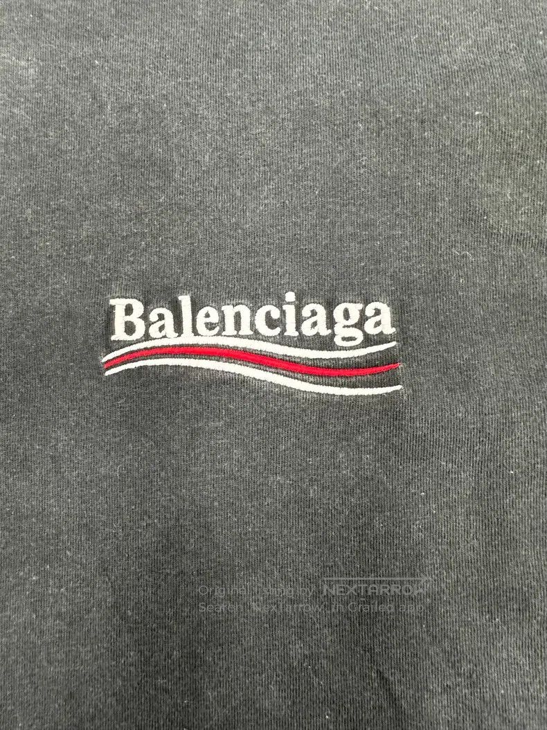 Balenciaga Balenciaga Washed and distressed black short-sleeve Size US L / EU 52-54 / 3 - 3 Thumbnail