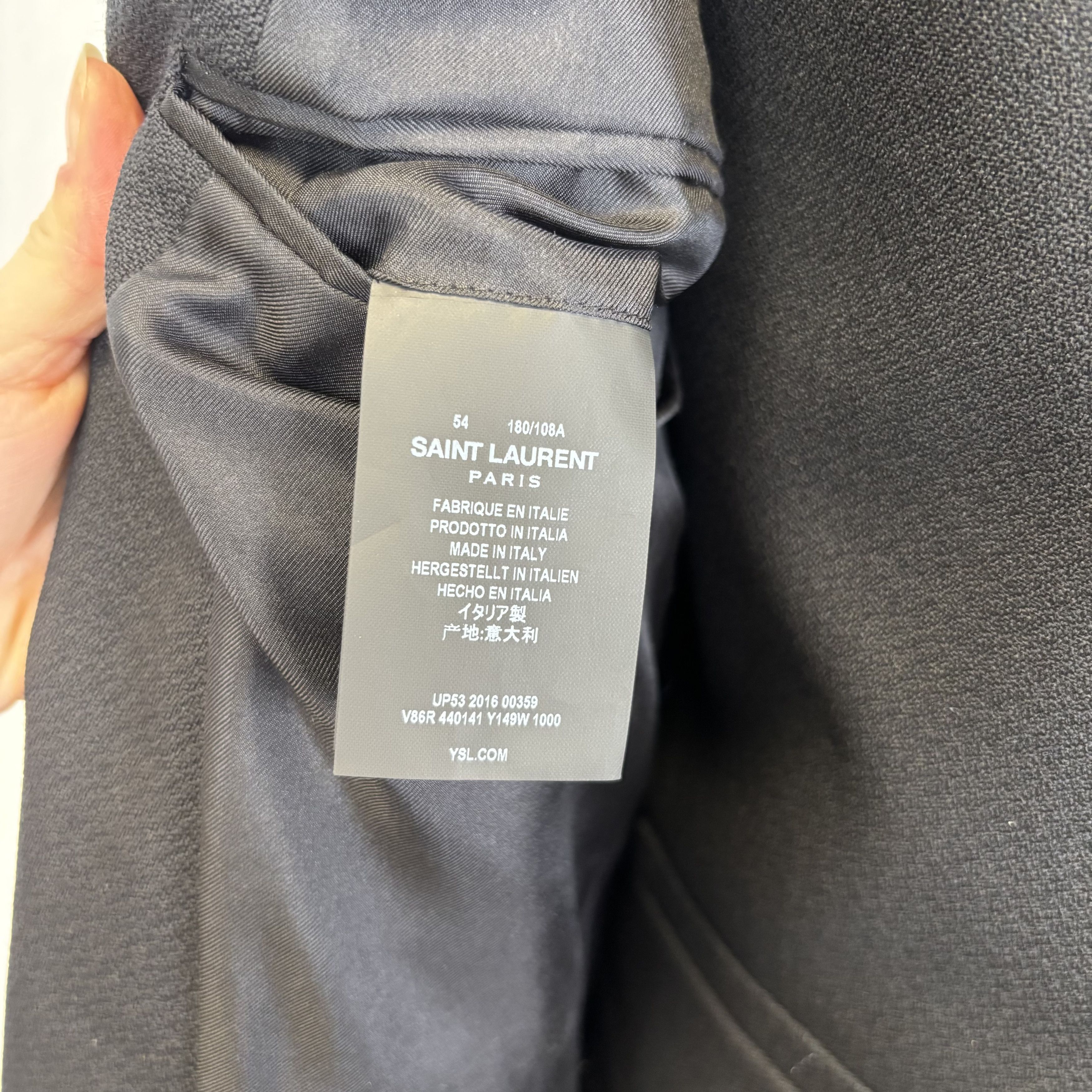 Saint Laurent Paris Saint Laurent Vest & Blazer Size 54R - 7 Thumbnail