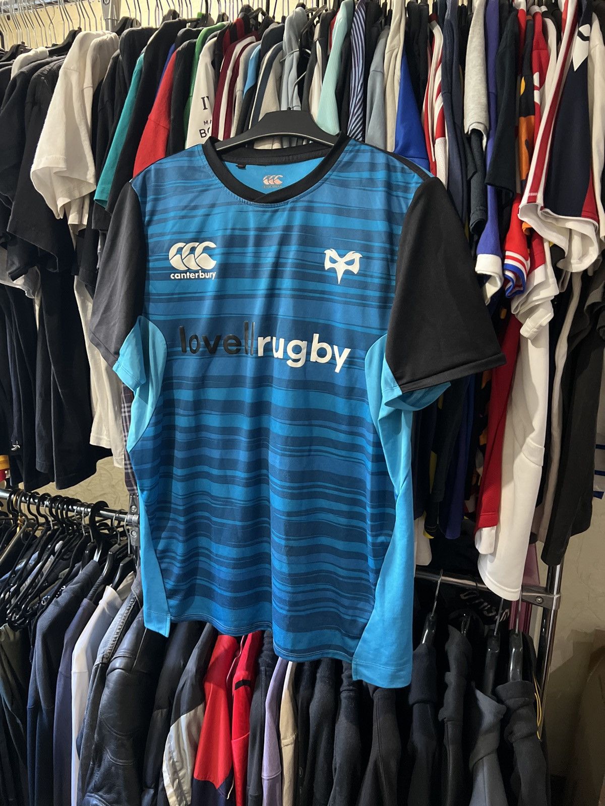 Canterbury of New Zealand 2018/2019 CANTERBURY OSPREYS RUGBY UNION THIRD RUGBY SHIRT Size US XL / EU 56 / 4 - 2 Thumbnail