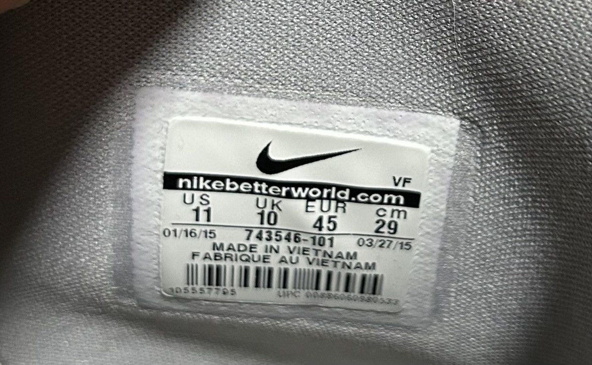Nike Nike Air Force 1 High Retro QS White Wolf Grey Size 11 Size US 11 / EU 44 - 8 Thumbnail