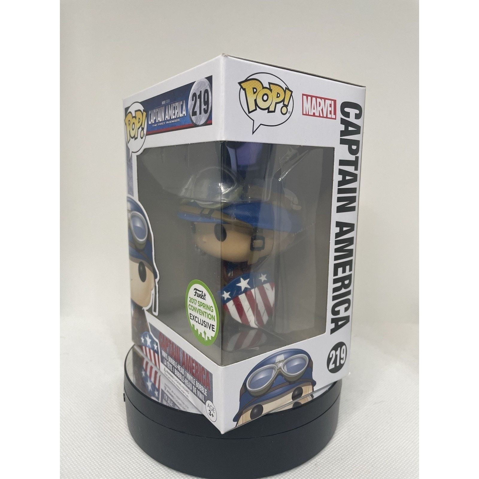 Marvel Comics Funko Pop Captain America 219 2017 Spring Convention Size ONE SIZE - 2 Thumbnail