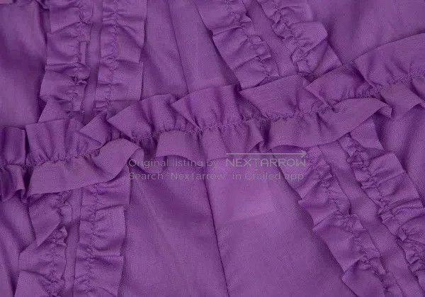 Comme des Garcons Comme des Garcons size S Purple Retro Lace Design Pants Size 23" - 7 Thumbnail