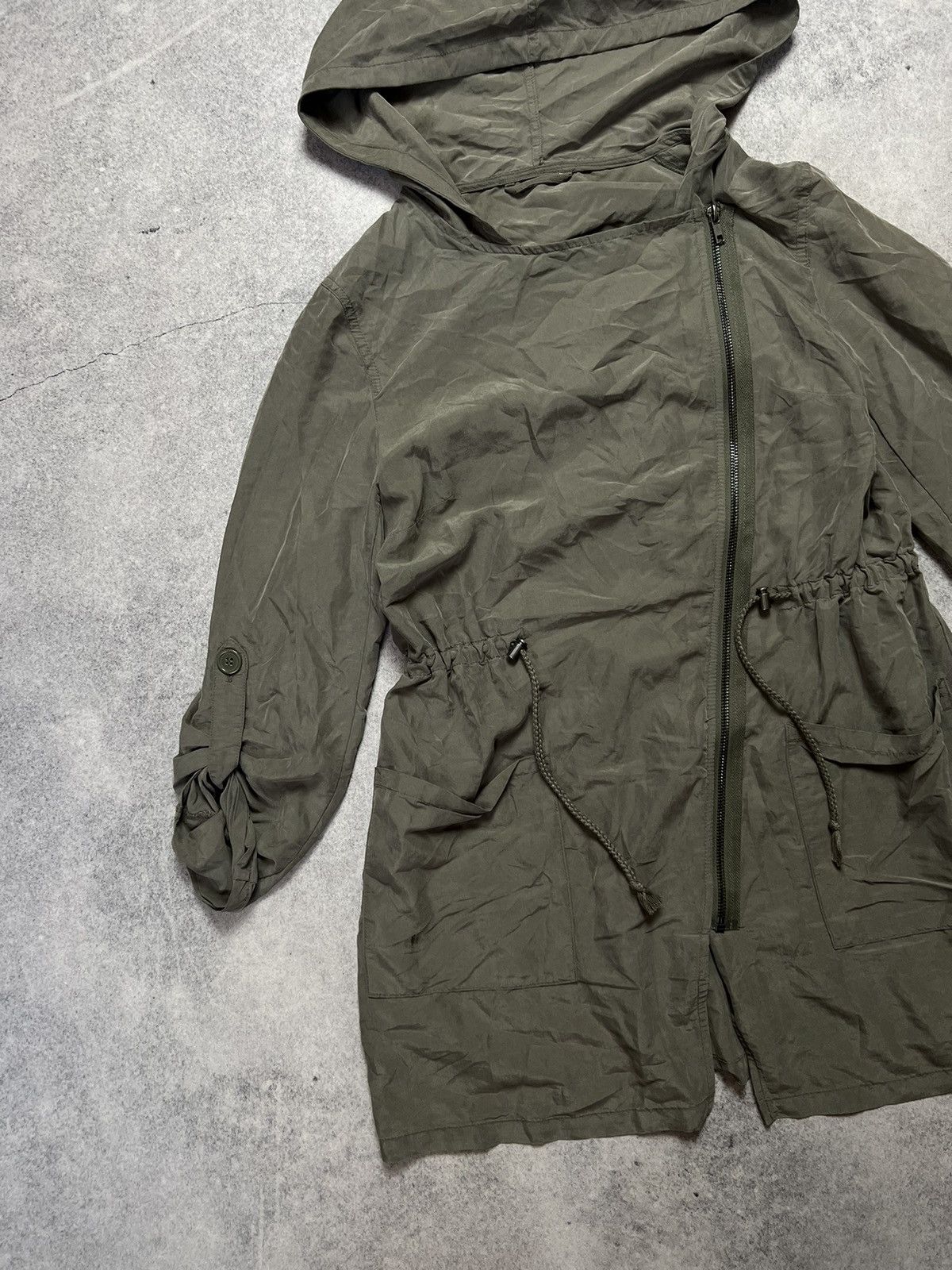 If Six Was Nine Vintage Rick Owens Style Japanese Asymmetrical Trench Size L / US 10 / IT 46 - 2 Thumbnail
