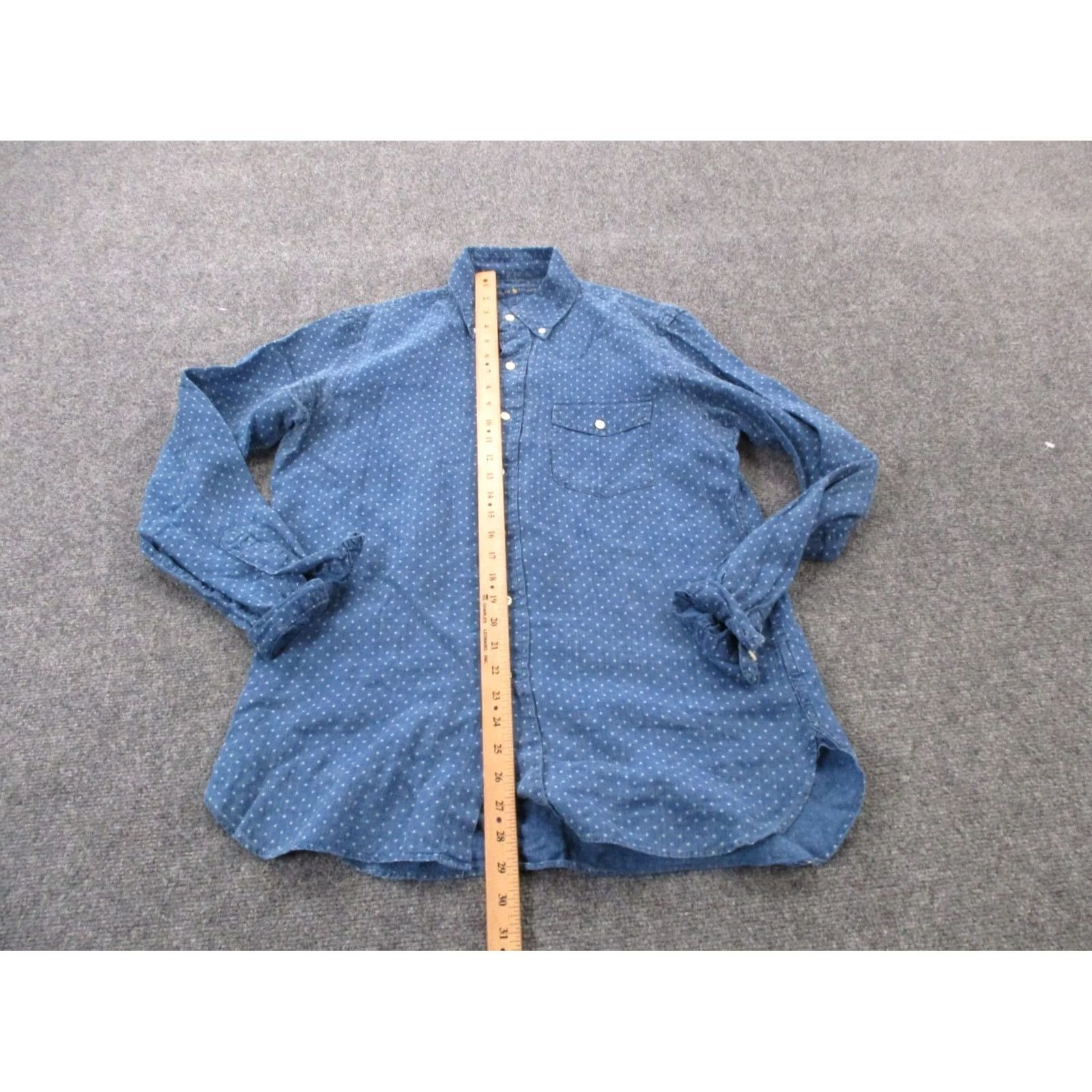 Ralph Lauren Ralph Lauren Shirt Men S Blue Stars Linen Golf Casual Button-Up Size US S / EU 44-46 / 1 - 3 Thumbnail