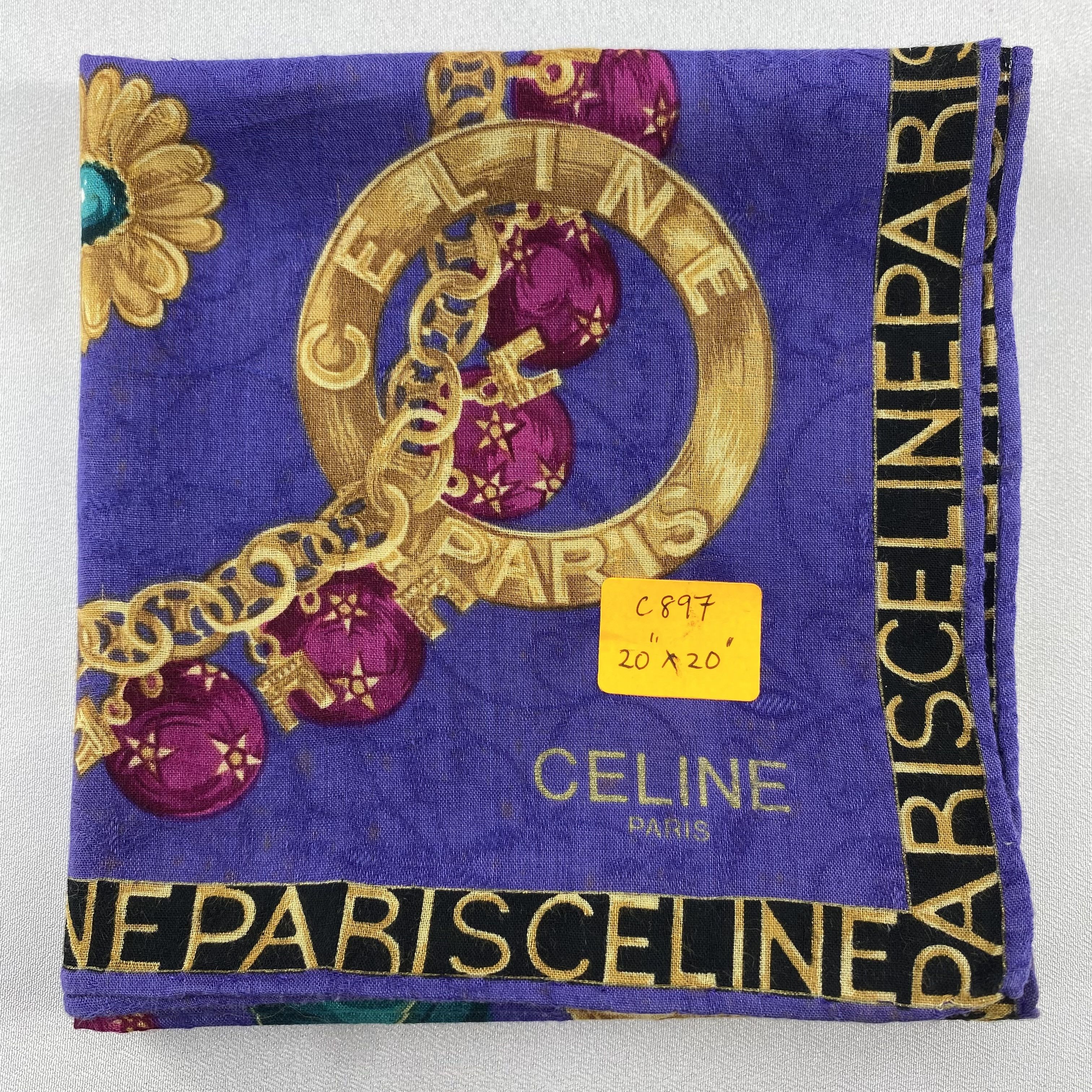 Celine Celine Handkerchief / Bandana / Neckerchief C897 Size ONE SIZE - 9 Thumbnail