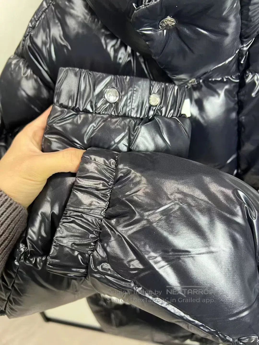 Moncler Moncler x Valentino Black Logo Down Coat. Size US XXL / EU 58 / 5 - 4 Thumbnail