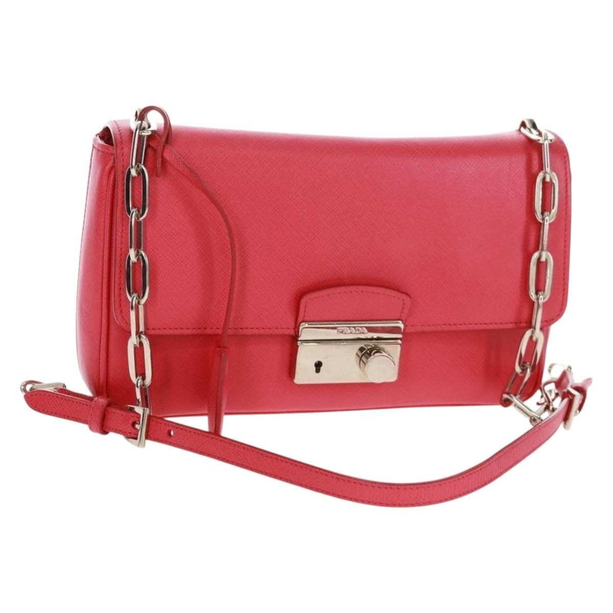 Prada Prada Sound Chain Saffiano Leather Size ONE SIZE - 1 Thumbnail