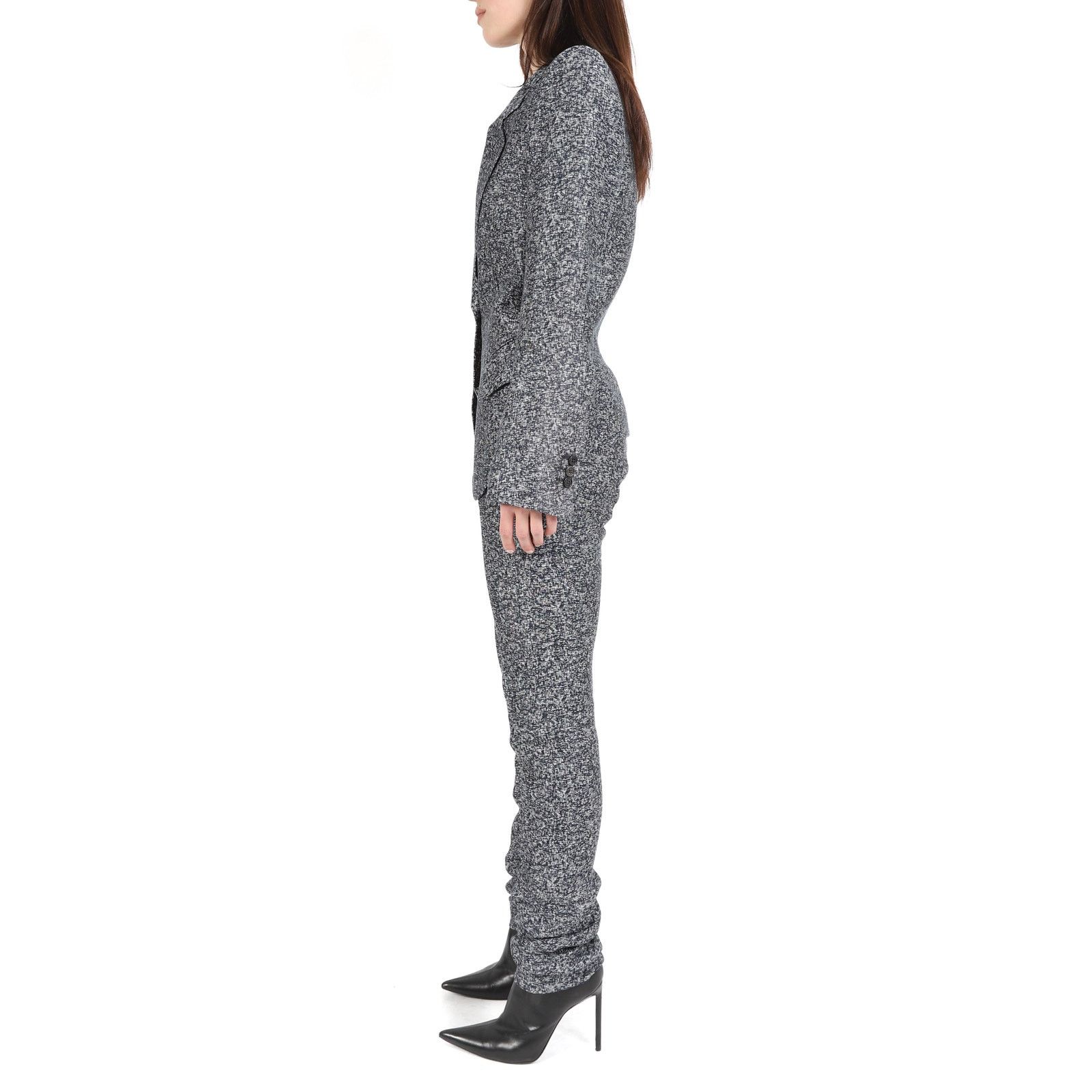 Haider Ackermann FW13 Classic Blazer in Blue & Grey Jacquard Size XS / US 0-2 / IT 36-38 - 4 Thumbnail