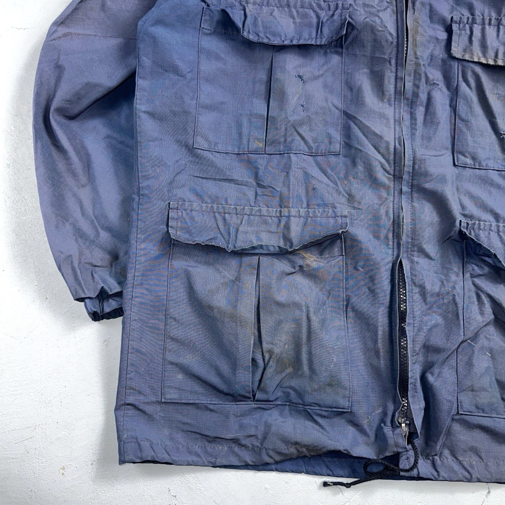 Eddie Bauer Eddie Bauer VTG Hooded Barn Jacket S Blue Cotton Chore Coat Track Hiking 90s Mens Size US S / EU 44-46 / 1 - 3 Thumbnail