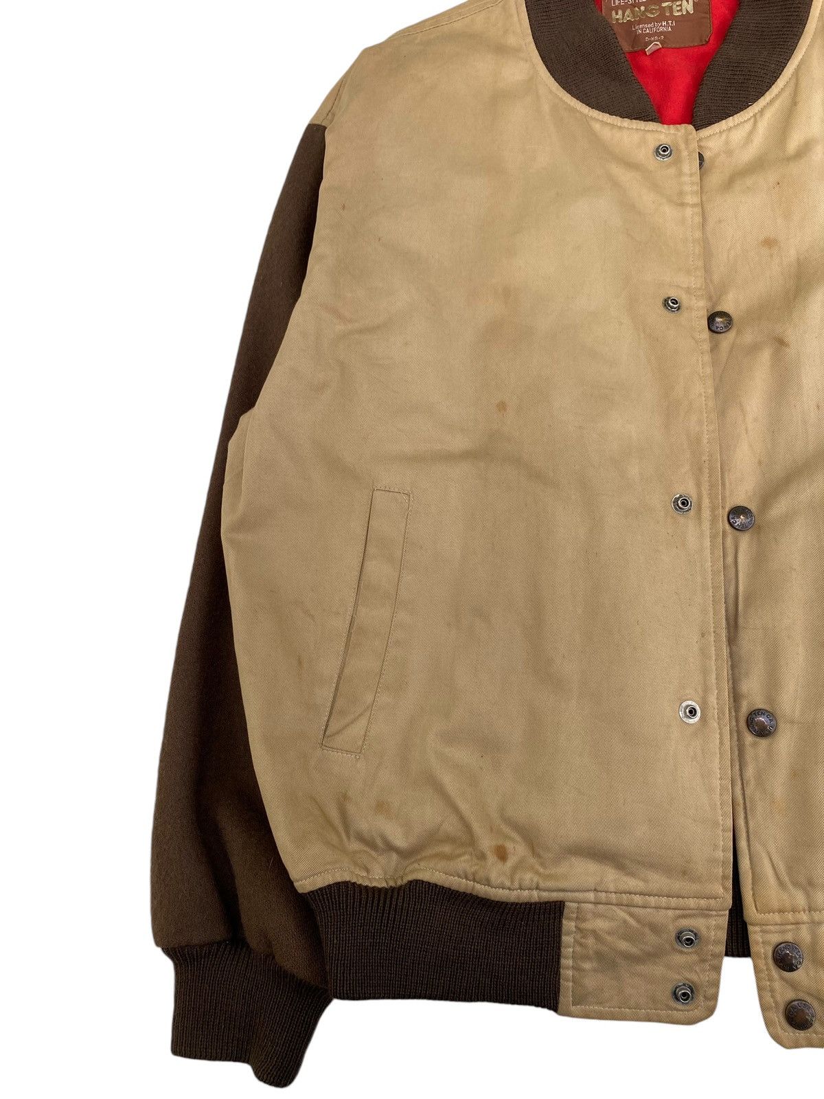 Hang Ten × Vintage Vtg Hang Ten Bomber Jacket Size US L / EU 52-54 / 3 - 8 Thumbnail