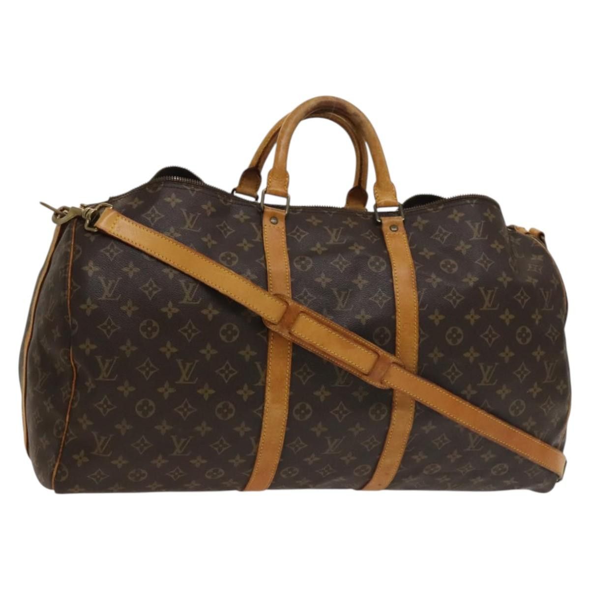 Louis Vuitton LOUIS VUITTON Monogram Keepall Bandouliere 55 Boston Bag Size ONE SIZE - 1 Thumbnail