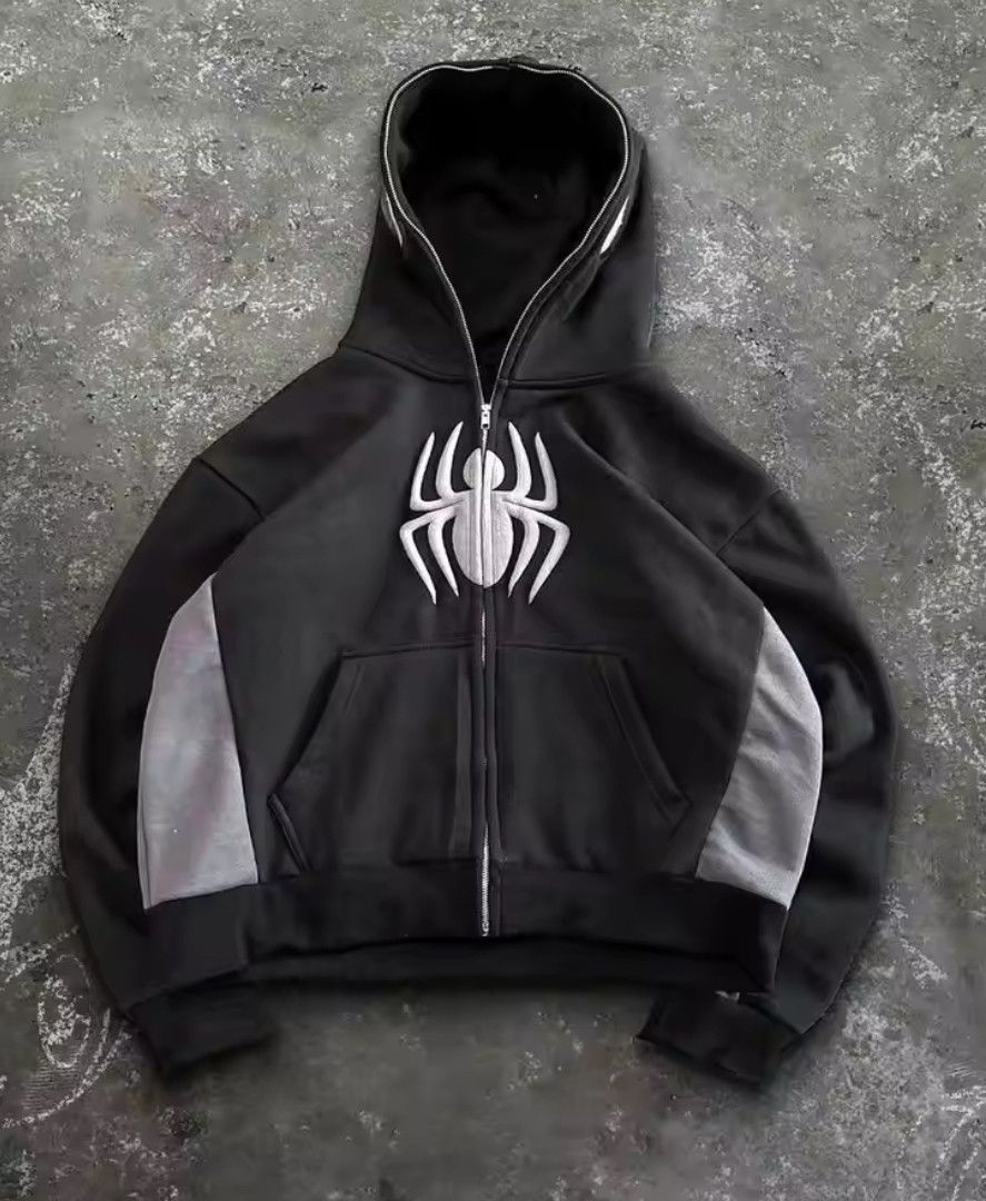 Japanese Brand Autumn Fashion Punk Y2K Goth Grunge Spider Hoodies Size US M / EU 48-50 / 2 - 1 Thumbnail