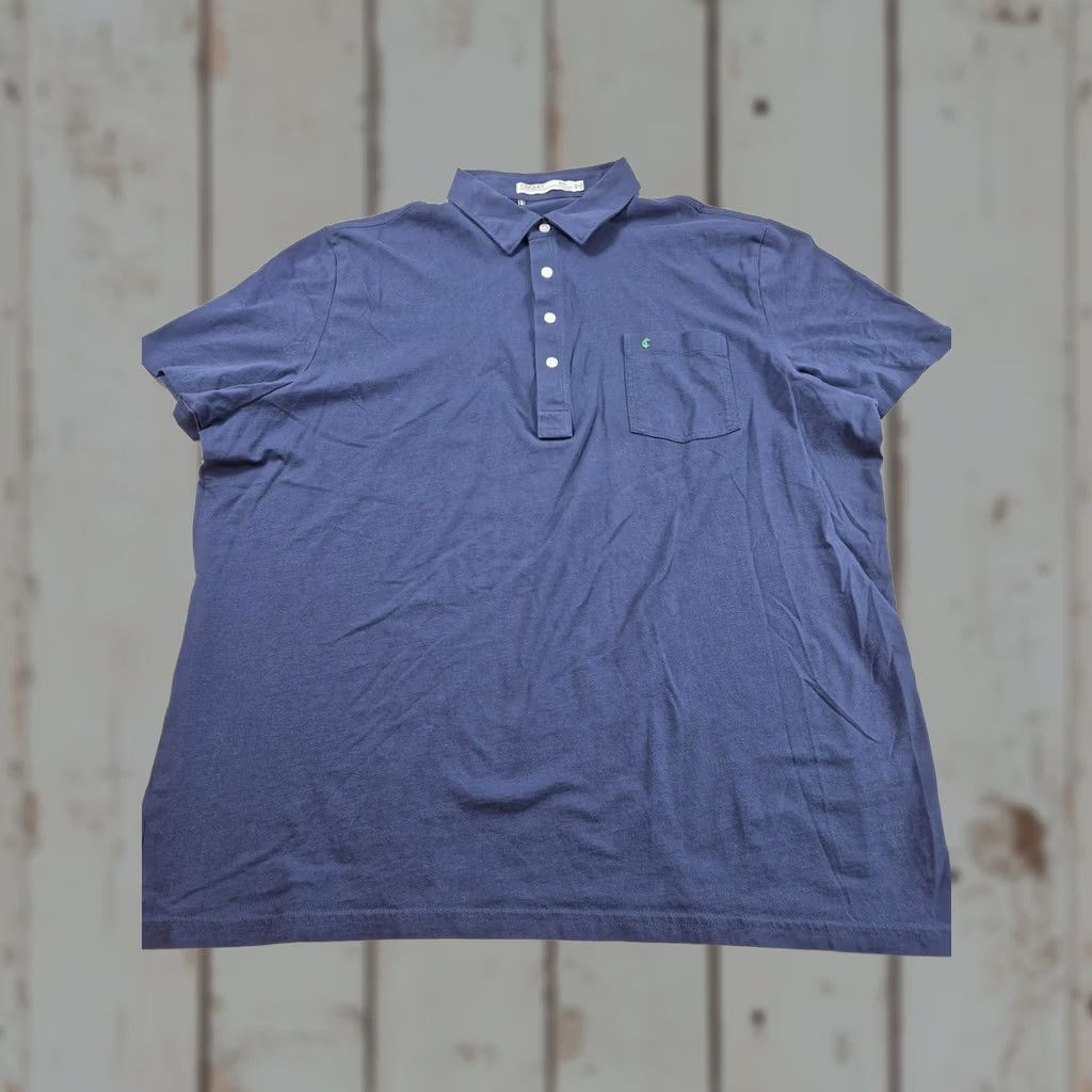 Vintage Criquet Polo Shirt Mens 2XL Blue Organic Cotton Slim Fit Golf Casual Pocket Size US XXL / EU 58 / 5 - 1 Thumbnail