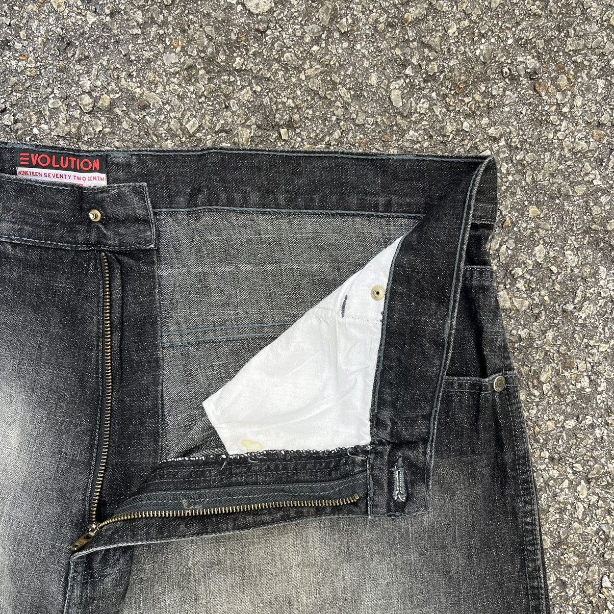 JNCO VINTAGE Y2K FADED BLACK JEANS EVOLUTION EXTRA BAGGY DENIM Size US 40 / EU 56 - 6 Thumbnail