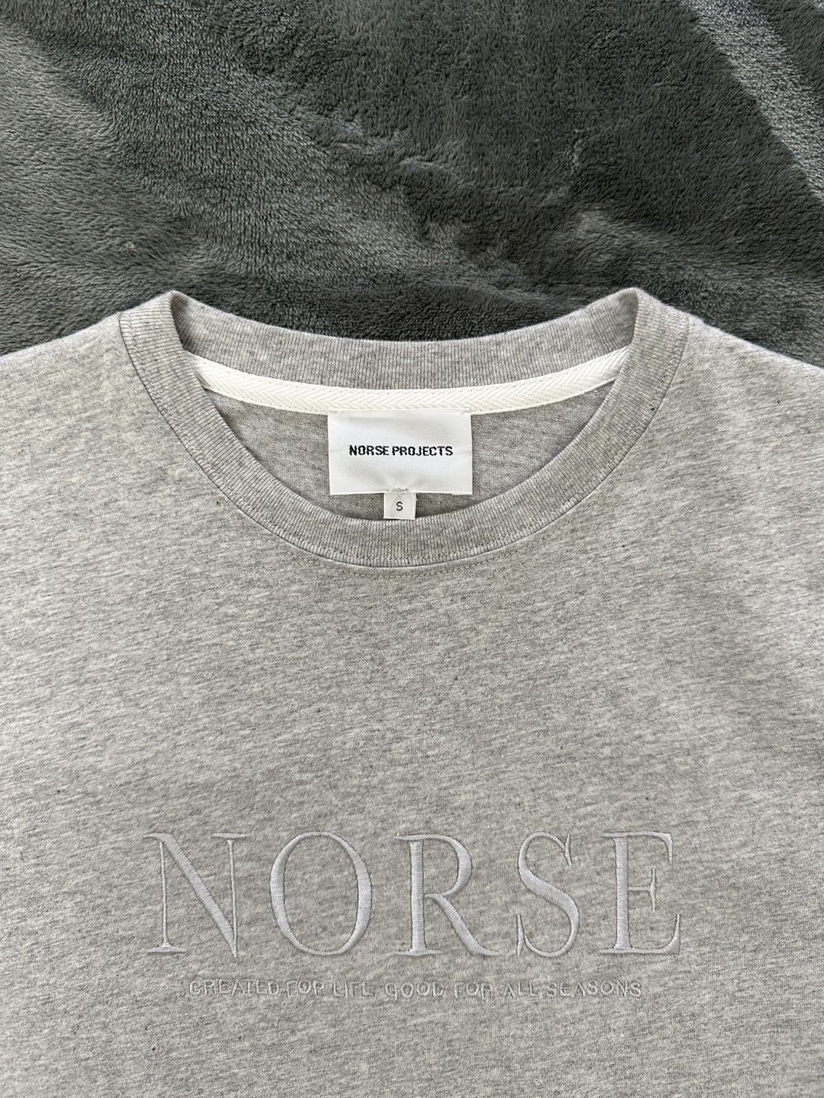 Norse Projects Norse Projects Niels Serif Tee Grey T Shirt Size Small Size US S / EU 44-46 / 1 - 2 Thumbnail