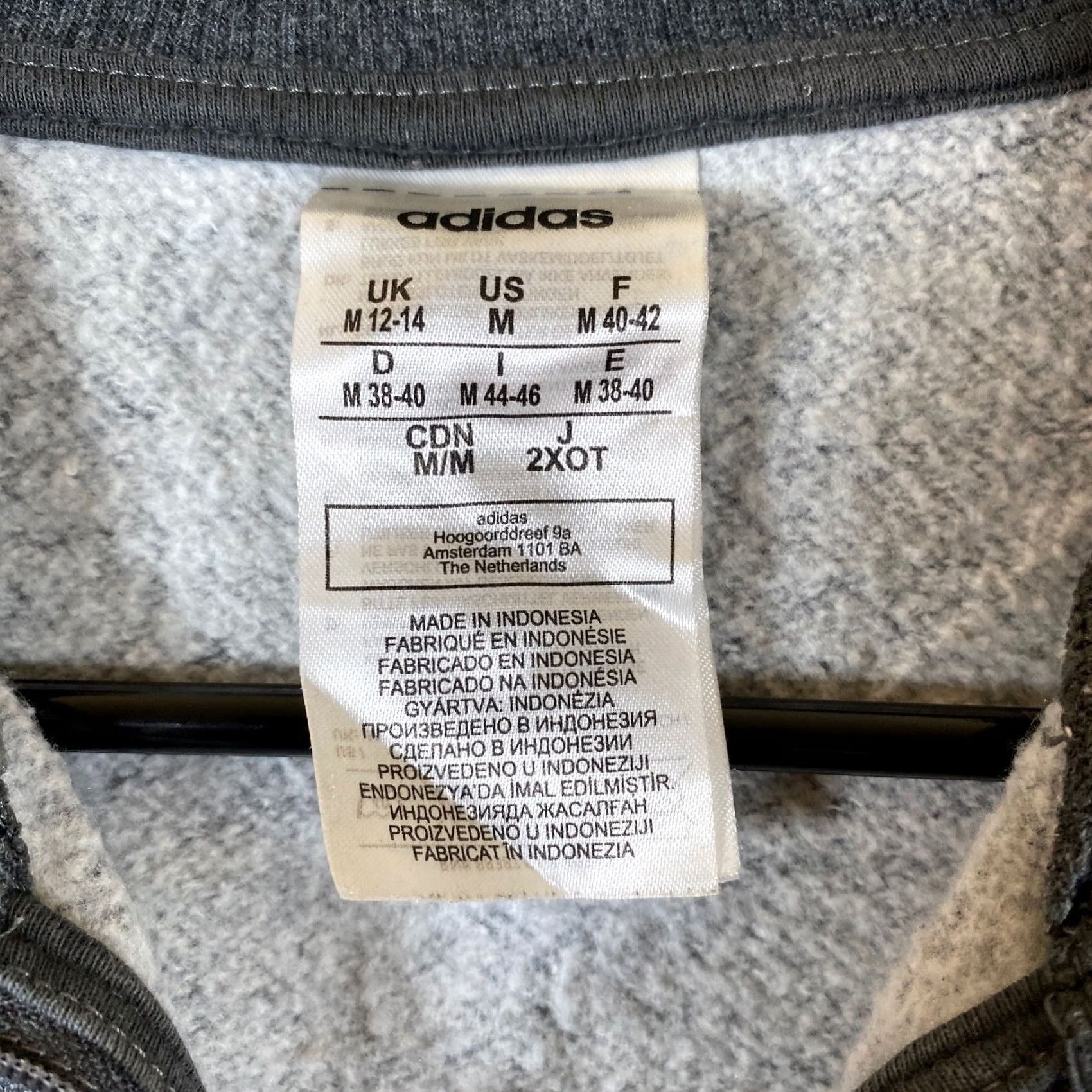 Adidas Adidas Womens Sweatshirt Gray Essentials Comfort Elongated 1/4 Zip Stretch M Hoodie Pullover Regular Solid Pattern Size M / US 6-8 / IT 42-44 - 4 Thumbnail
