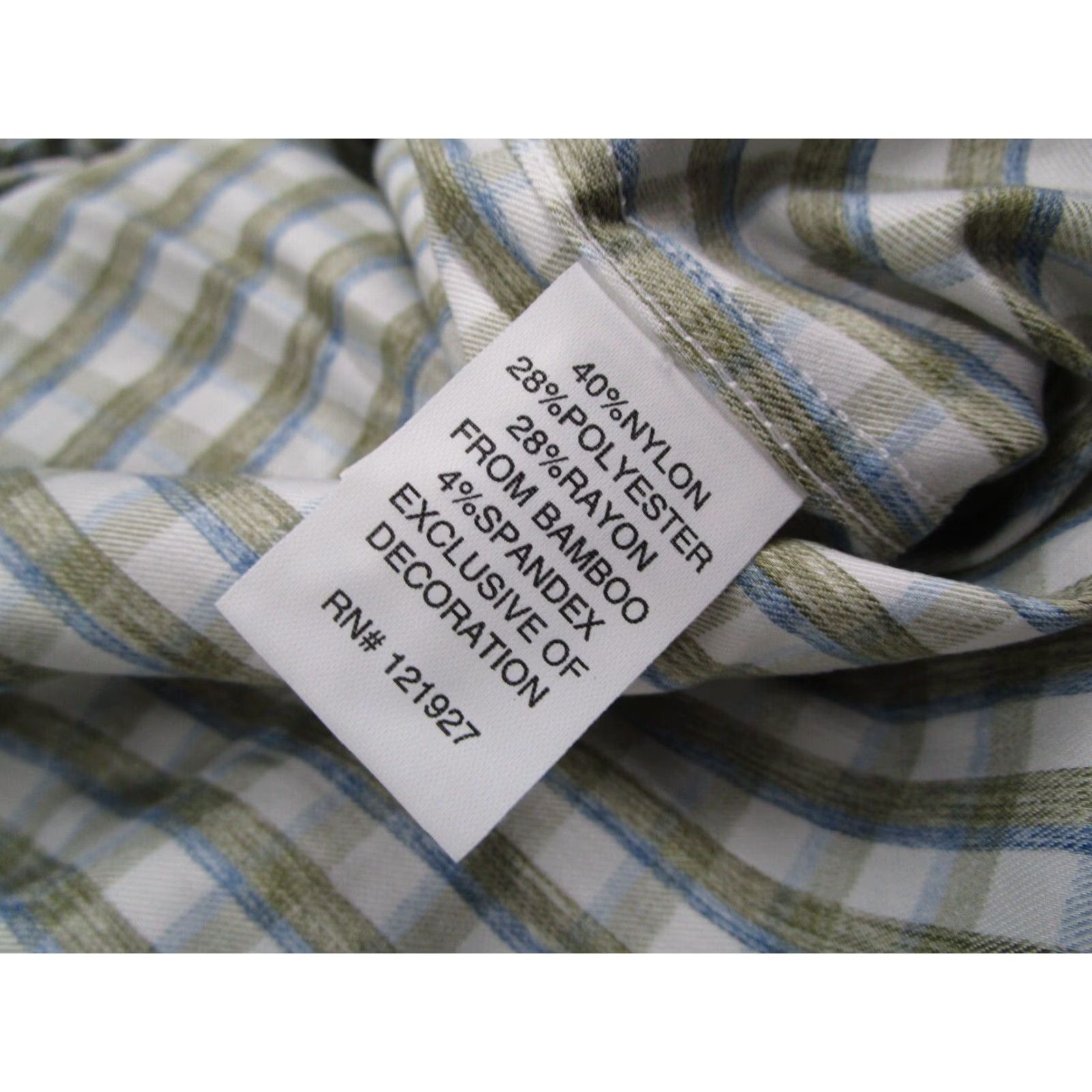 johnnie-O johnnie-O Button-Up Shirt Men’s Large Green Performance Mead Long Sleeve Balsam Size US L / EU 52-54 / 3 - 5 Thumbnail