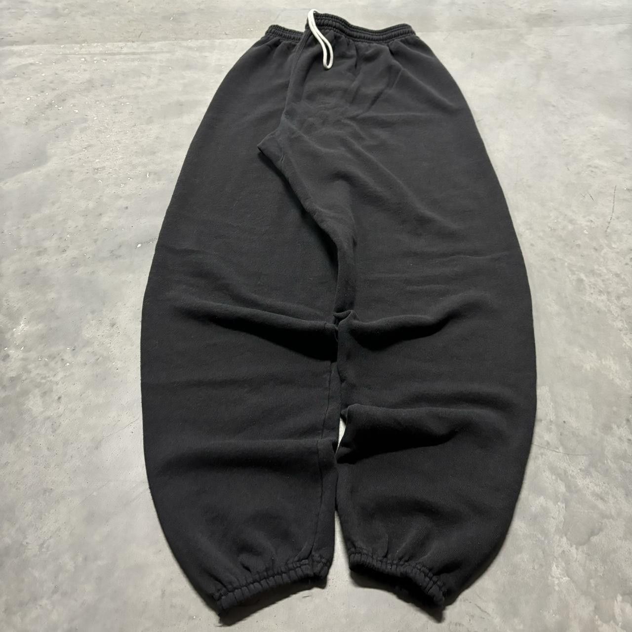 Japanese Brand × Vintage Crazy Vintage 90s Black Skater Essential Sweatpants! Size US 34 / EU 50 - 3 Thumbnail