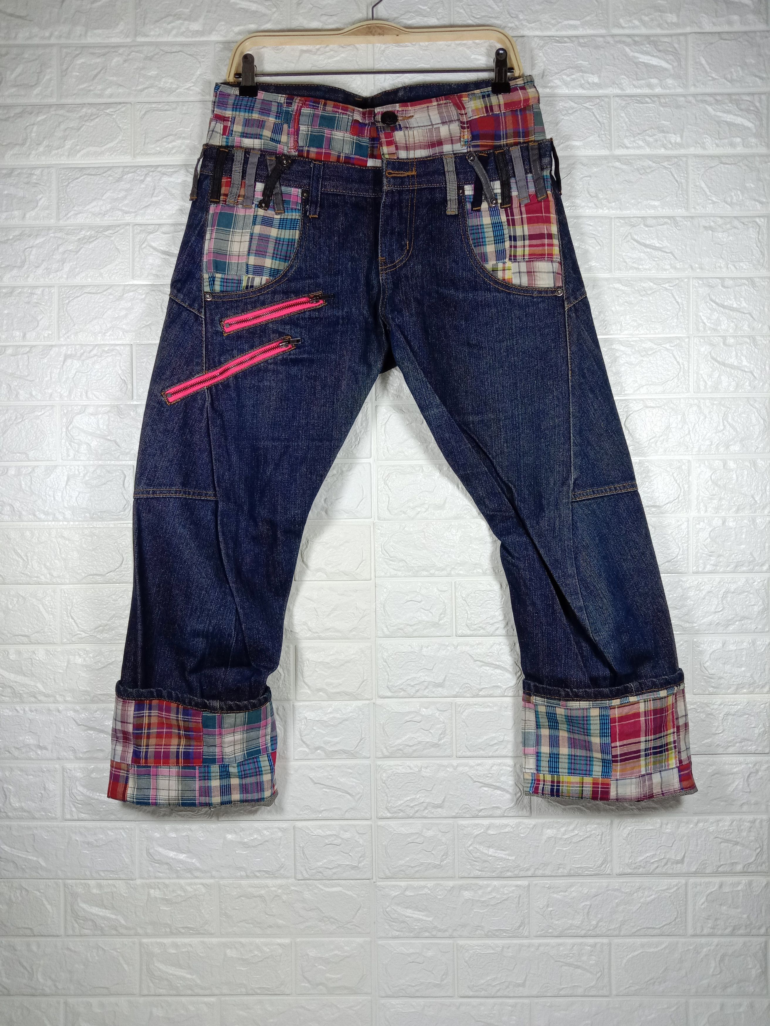 Japanese Brand Vintage Hybrid Removal Upstart Double Waist Jeans Size US 34 / EU 50 - 2 Thumbnail