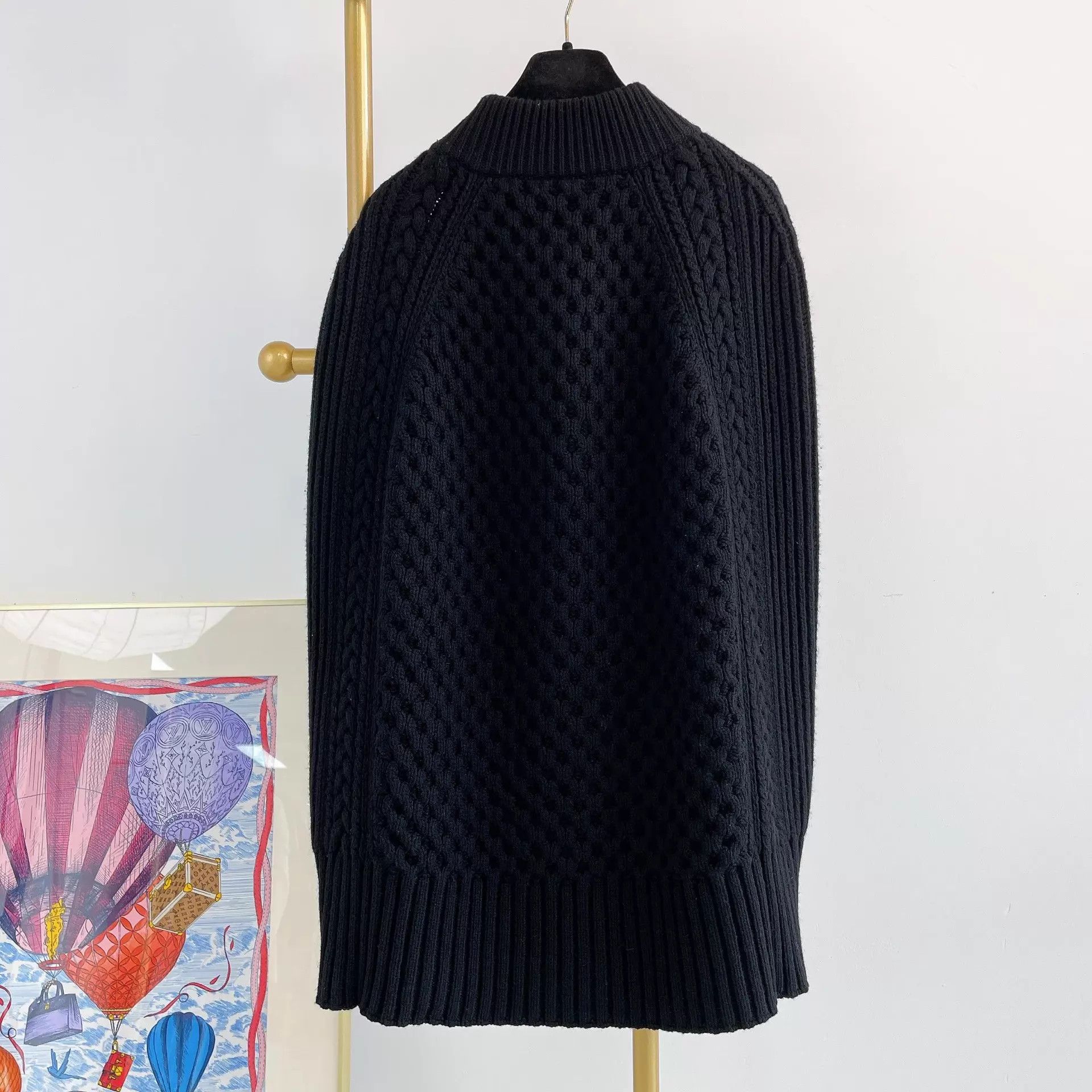 Alexander McQueen McQueen Black Knit Duster Coat XS Size XS / US 0-2 / IT 36-38 - 2 Thumbnail
